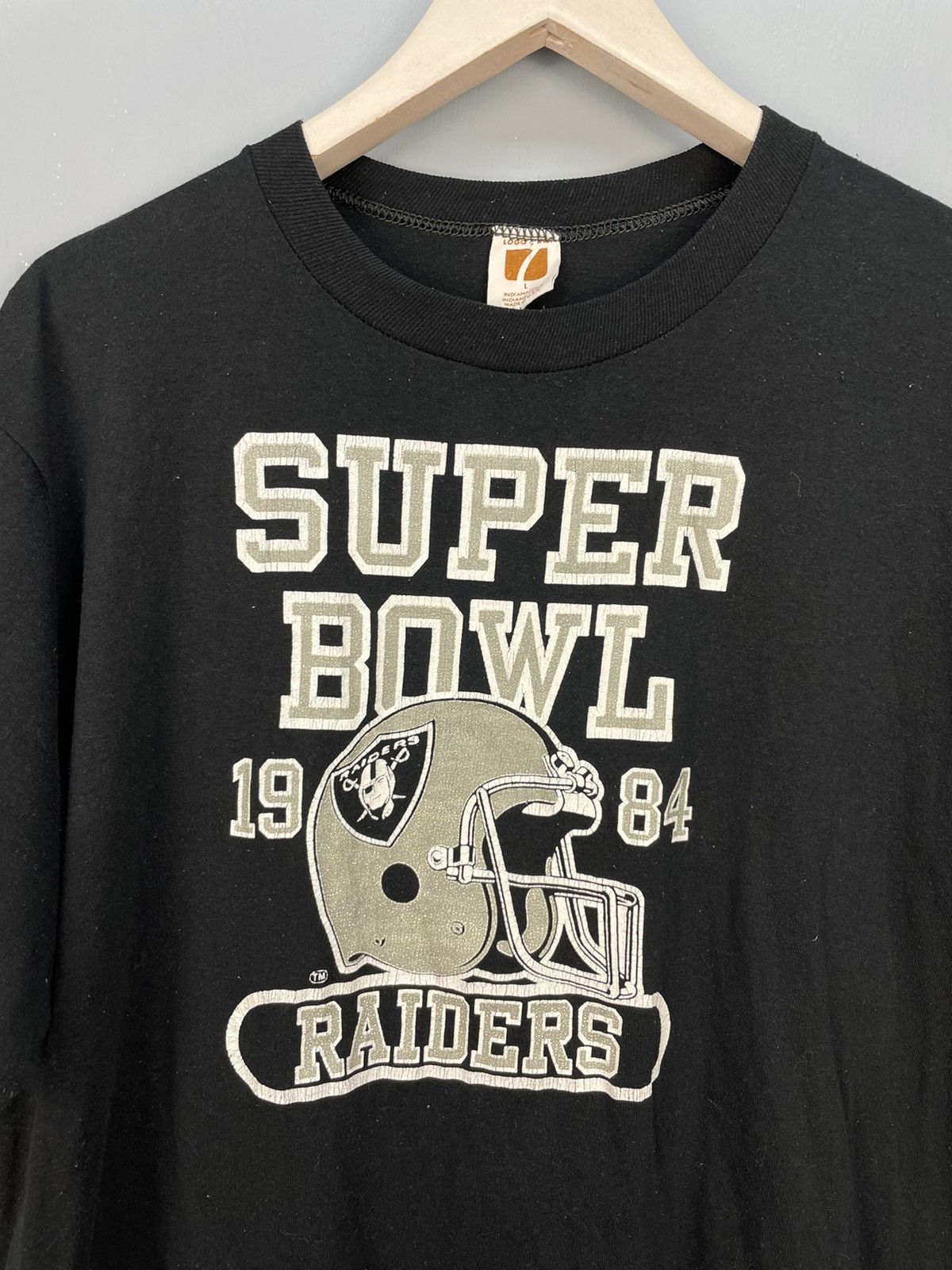 NFL Vintage 80s Super Bowl Raiders NFL t shirt Size US L / EU 52-54 / 3 - 3 Thumbnail