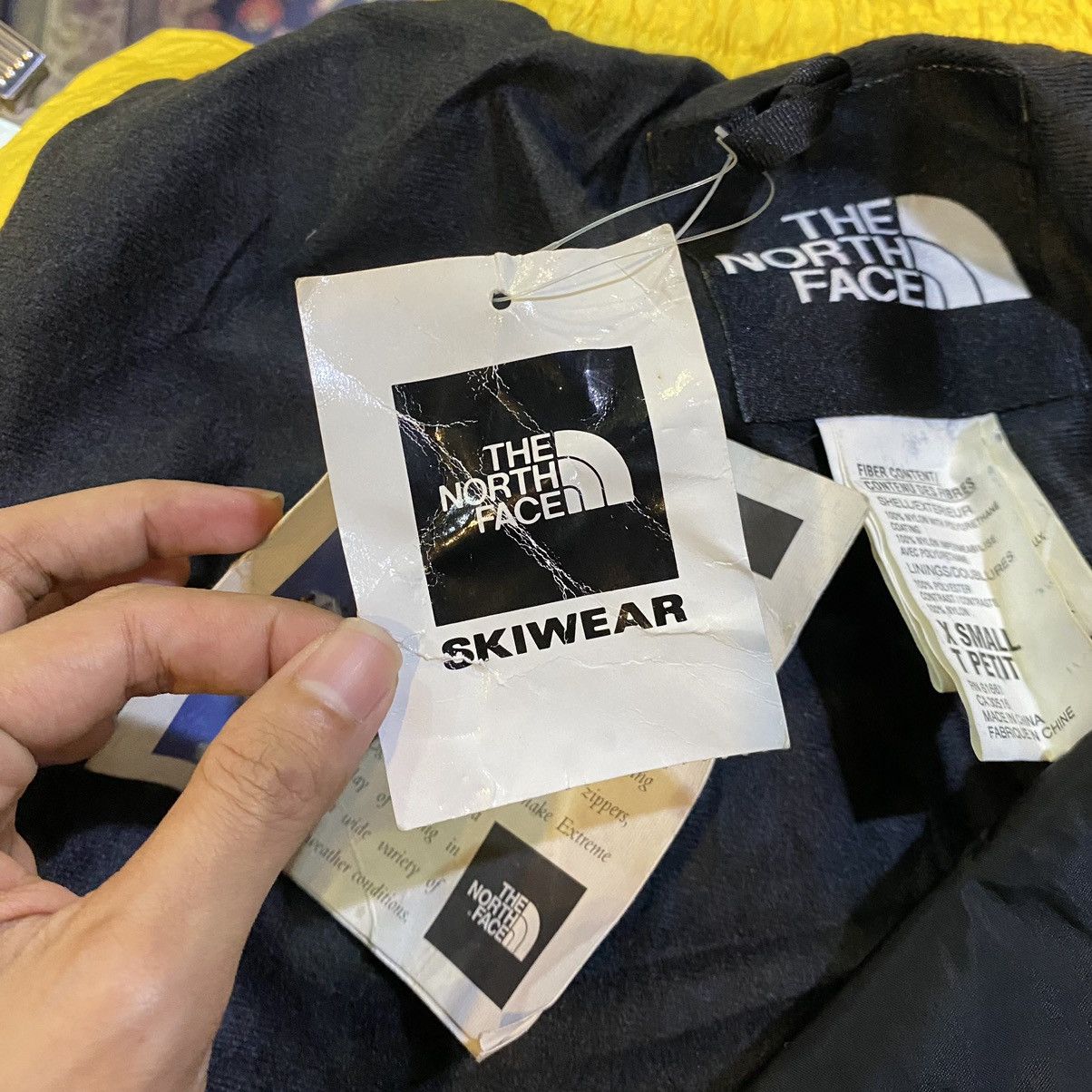 DEADSTOCK USED‼️The North Face Yellow Black Skiwear Pants