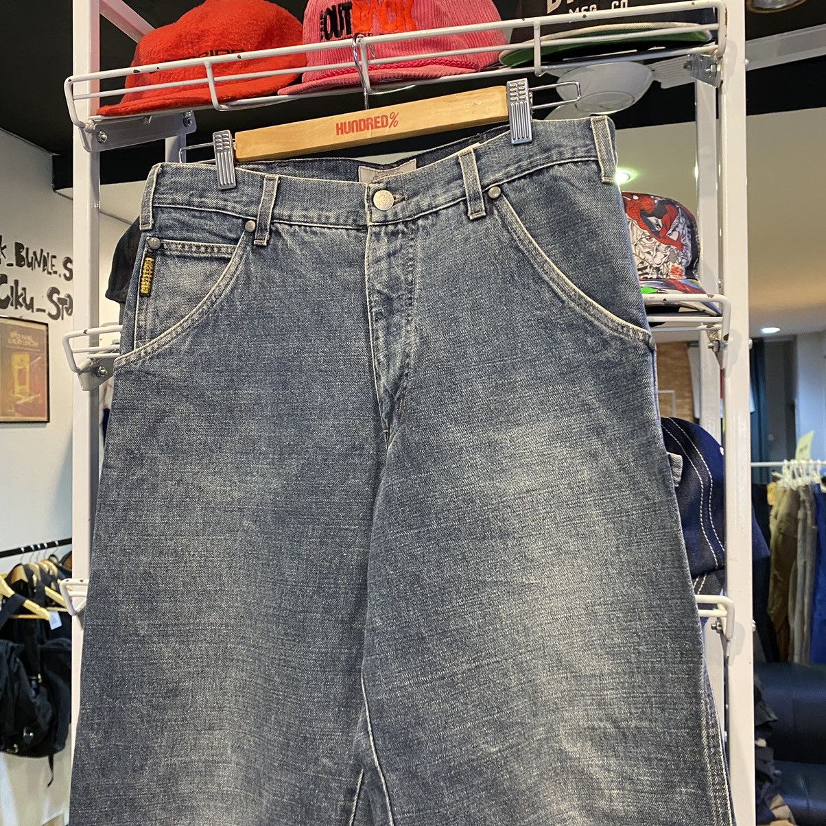 Giorgio Armani Vintage Giorgio Armani Carpenter Pants Denim Jeans Size US 33 - 8 Thumbnail