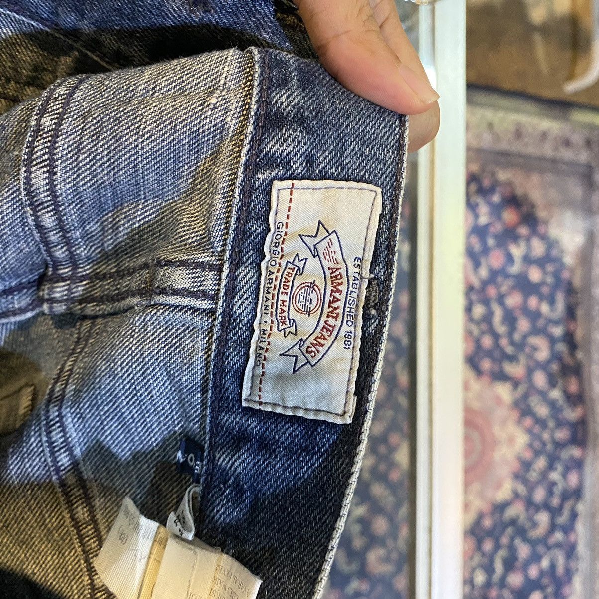Giorgio Armani Vintage Giorgio Armani Carpenter Pants Denim Jeans Size US 33 - 16 Thumbnail