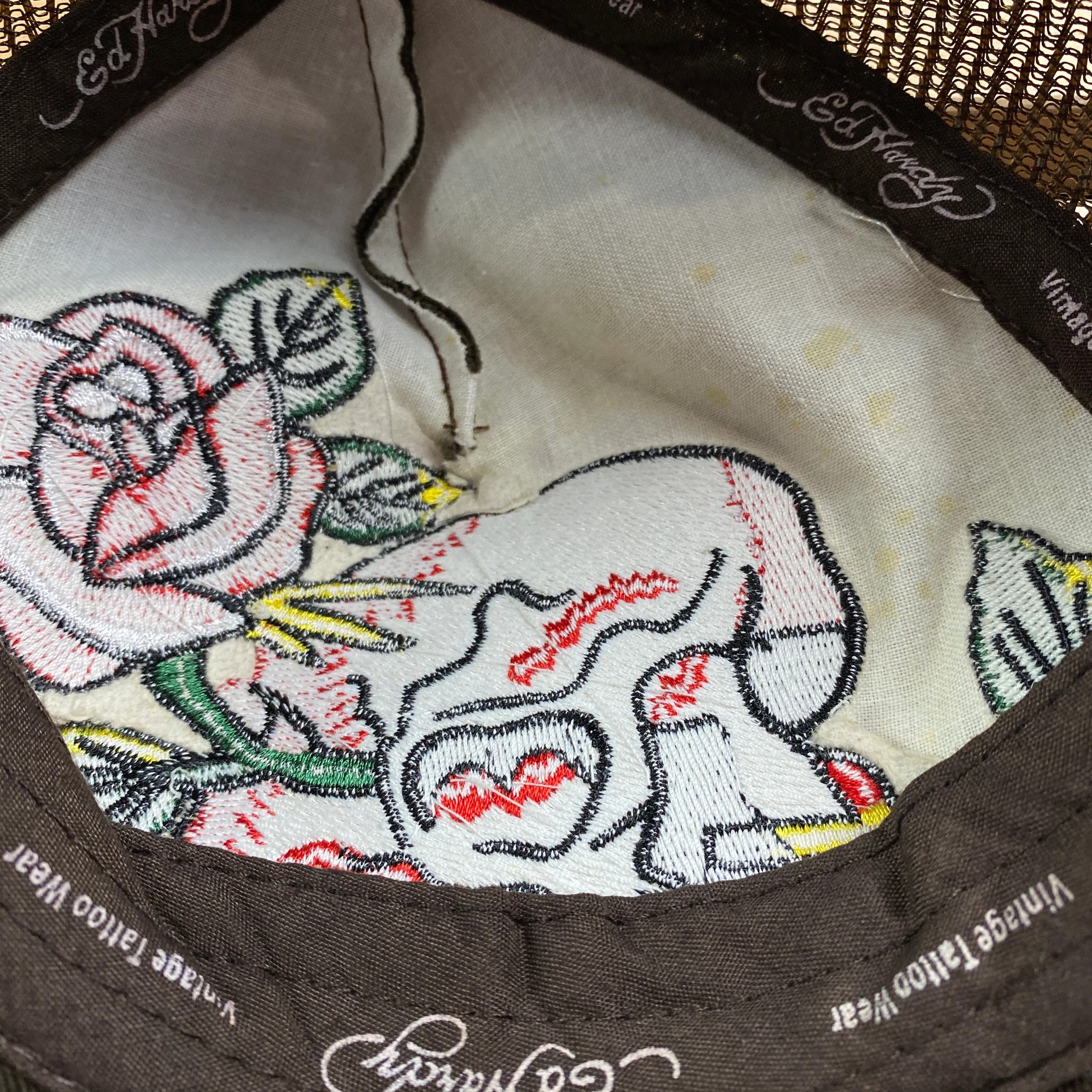 Band Tees × Ed Hardy × Vintage Mens Hat Cap Ed Hardy One Size Size ONE SIZE - 5 Thumbnail