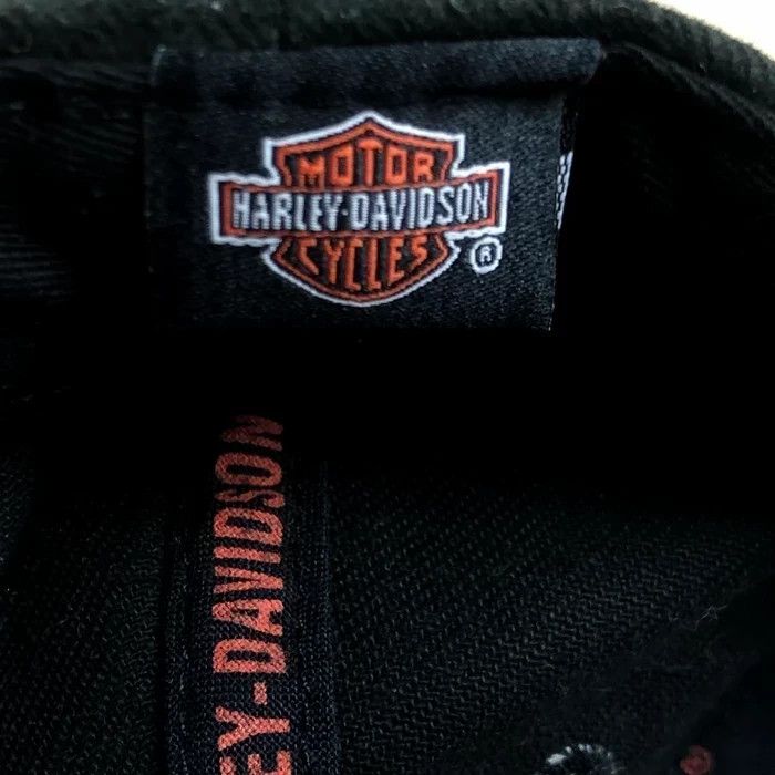 Harley Davidson × Vintage Mens Hat Cap Harley Davidson Big Logo One Size Size ONE SIZE - 4 Thumbnail