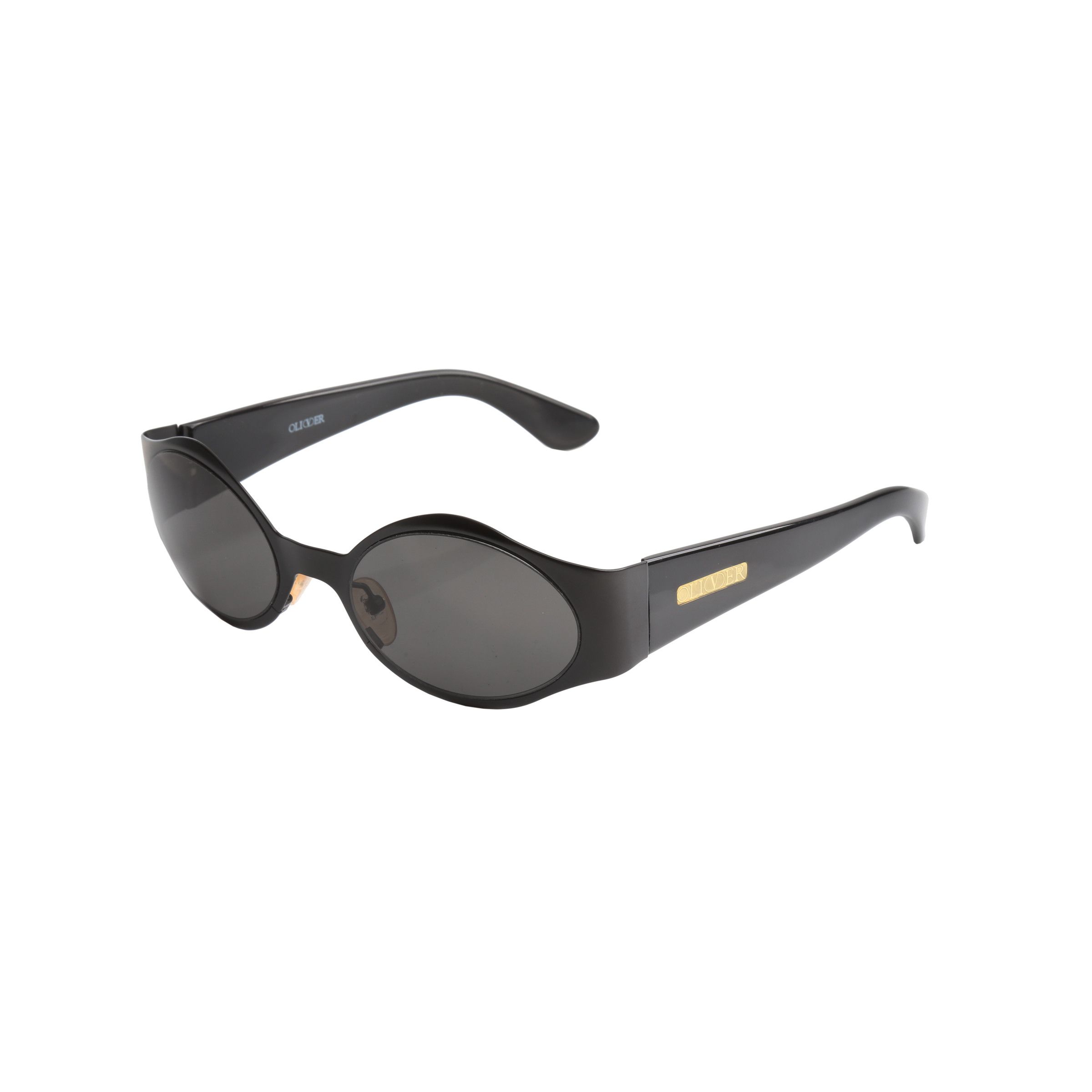 Valentino Oliver by Valentino 90's Black Oval Frame Sunglasses Size ONE SIZE - 2 Thumbnail