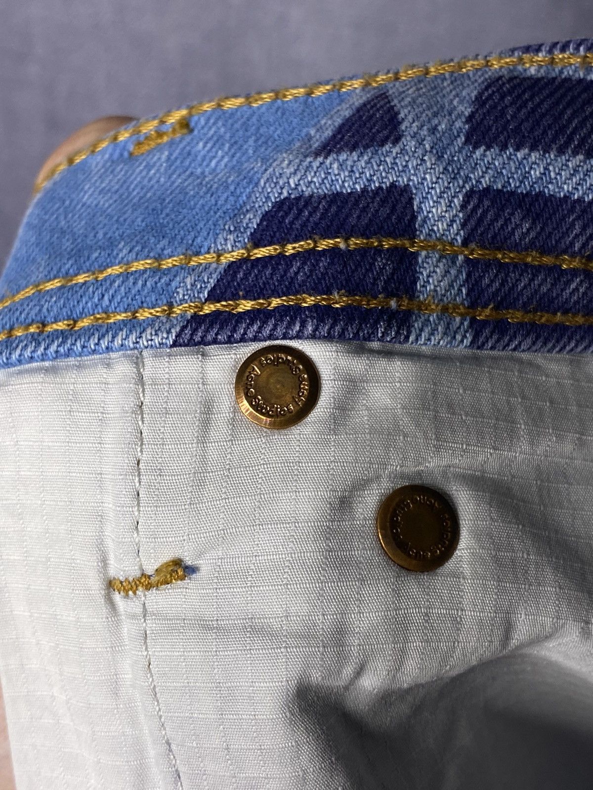 Acne Studios Acne Studios Blå Konst Mountain Full Print Jeans 28/32 Size US 30 / EU 46 - 5 Thumbnail