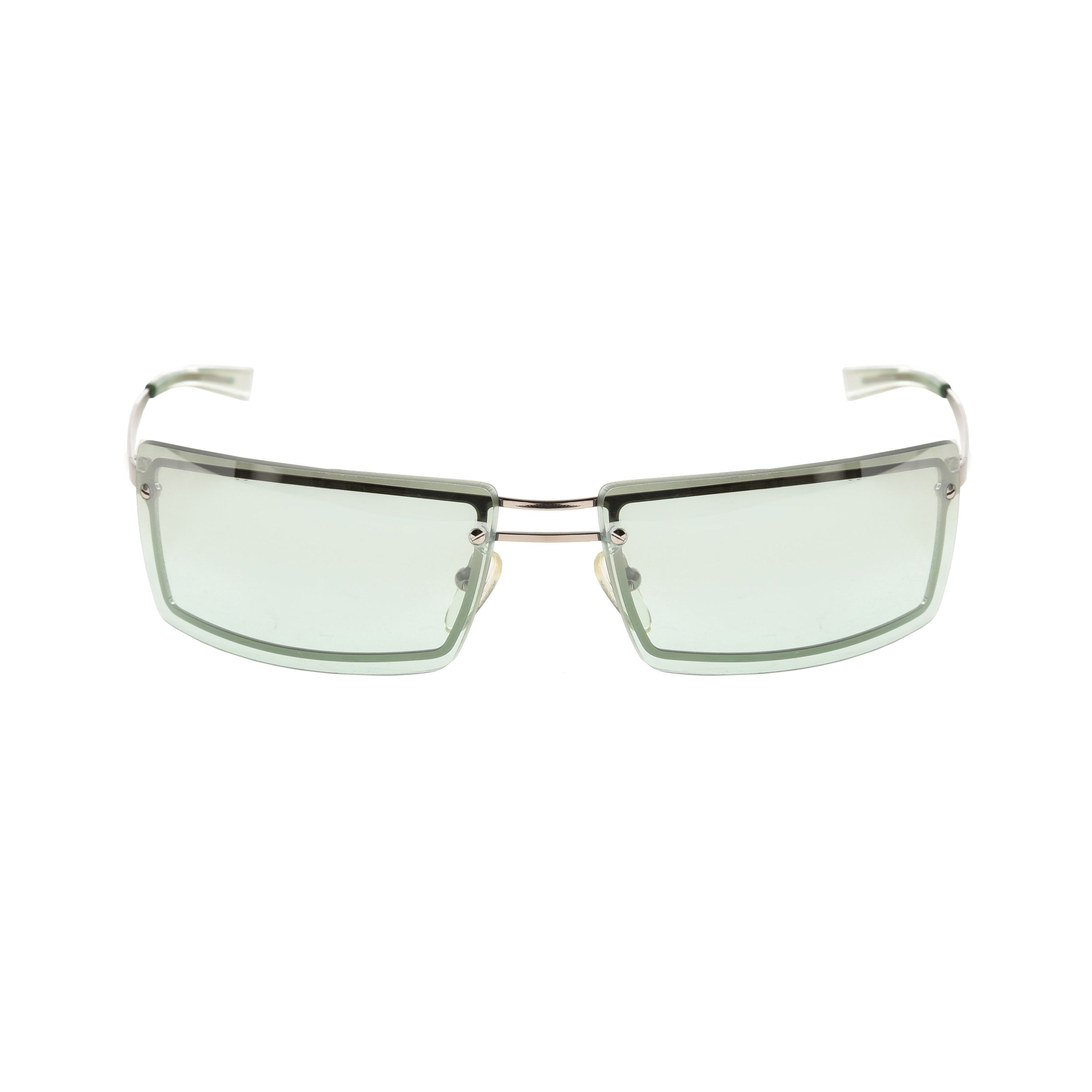 Valentino Oliver by Valentino 90's Aqua Green Rectangular Sunglasses Size ONE SIZE - 1 Thumbnail