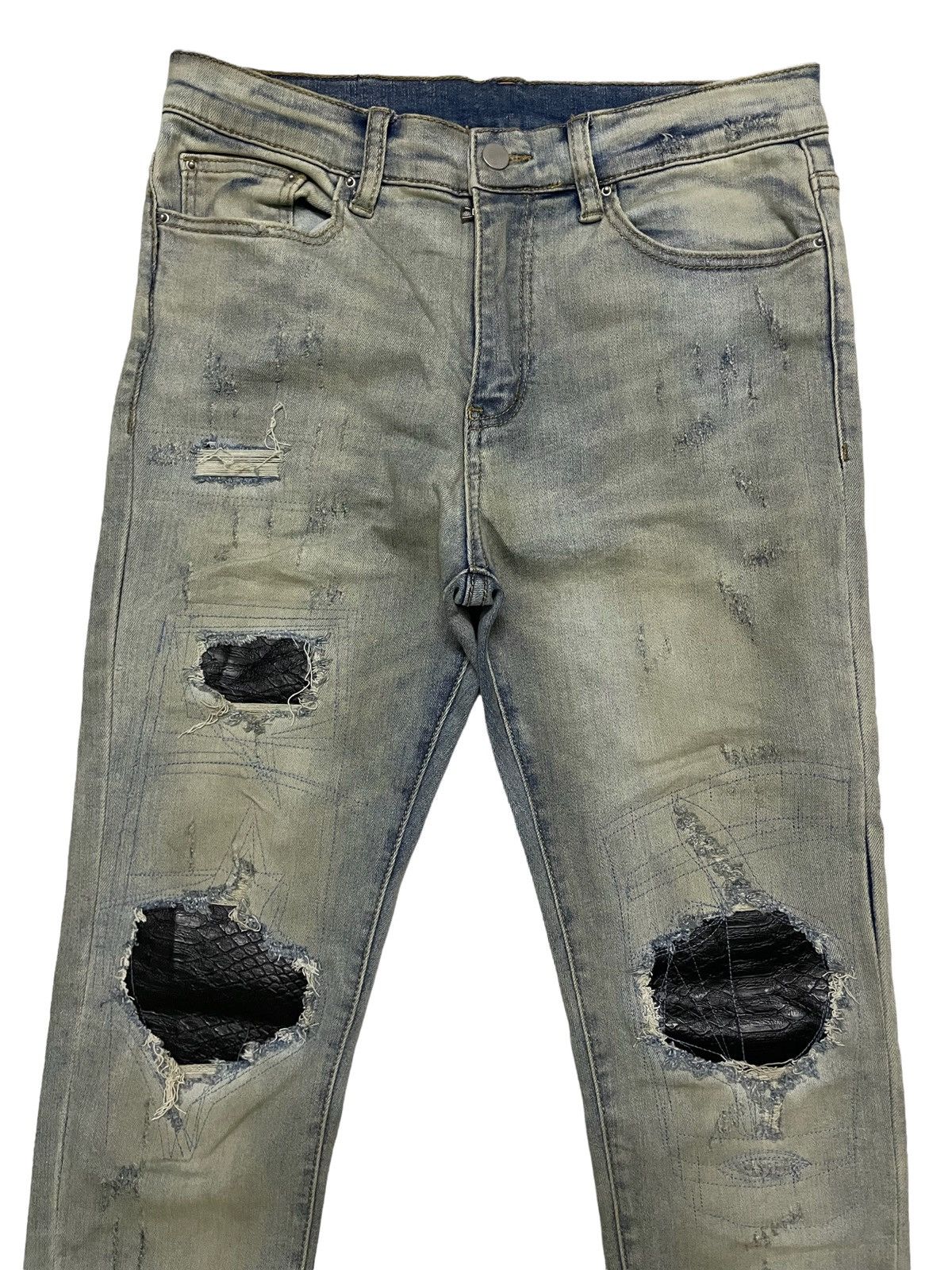 Japanese Brand Japanese Brand MNML Distressed Denim Size US 32 / EU 48 - 3 Thumbnail