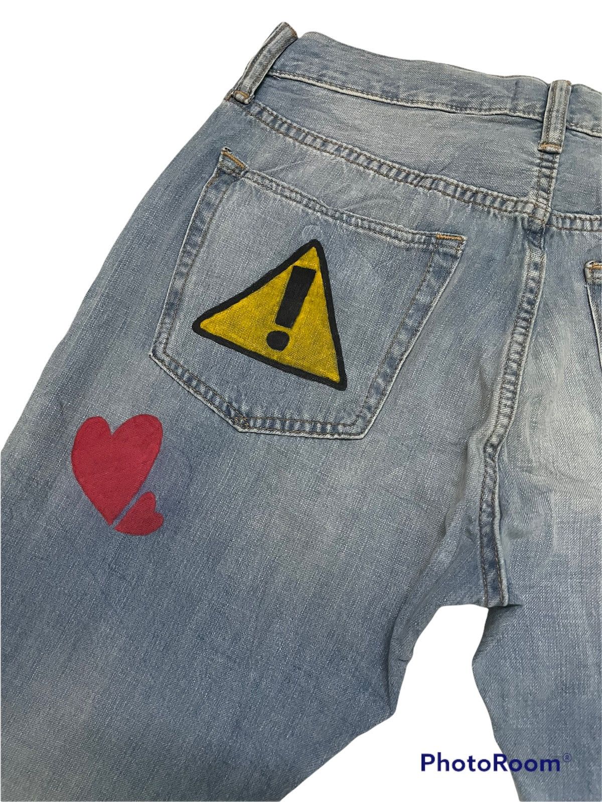 Gap 🔥BEST OFFER🔥Gap Denim Hand Made Panting Art Design Size US 31 - 8 Thumbnail