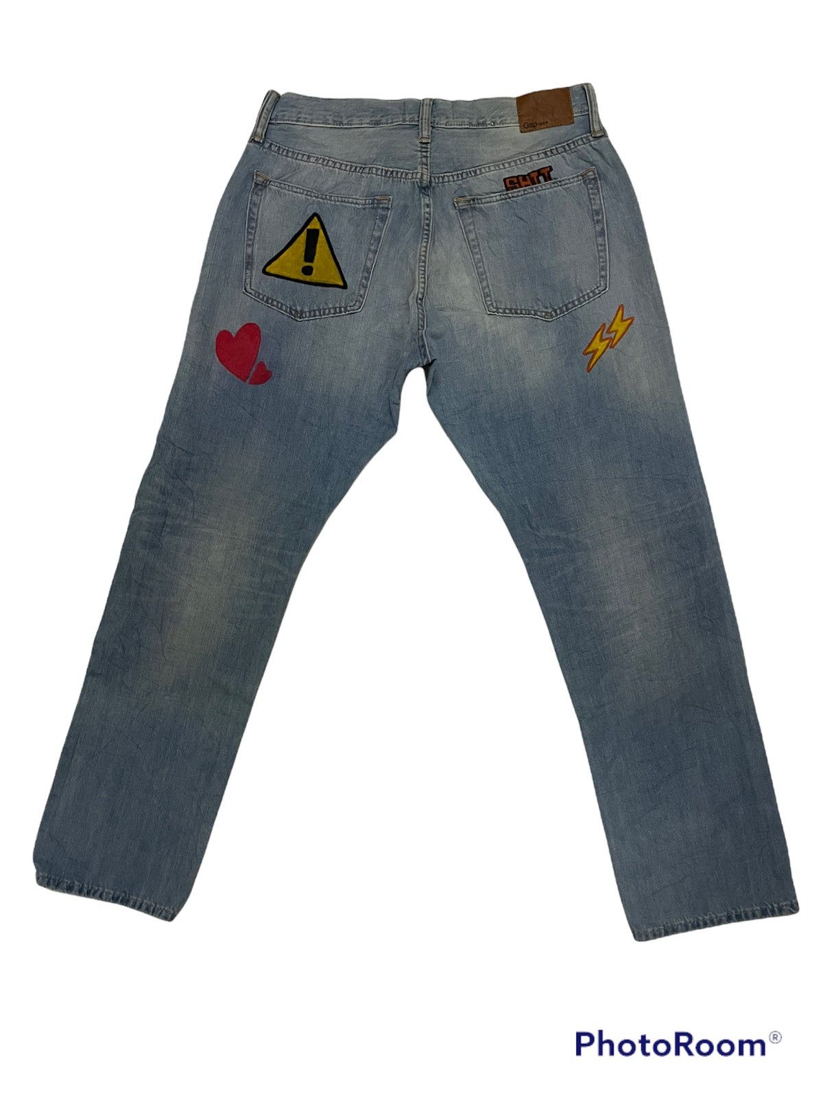Gap 🔥BEST OFFER🔥Gap Denim Hand Made Panting Art Design Size US 31 - 2 Thumbnail