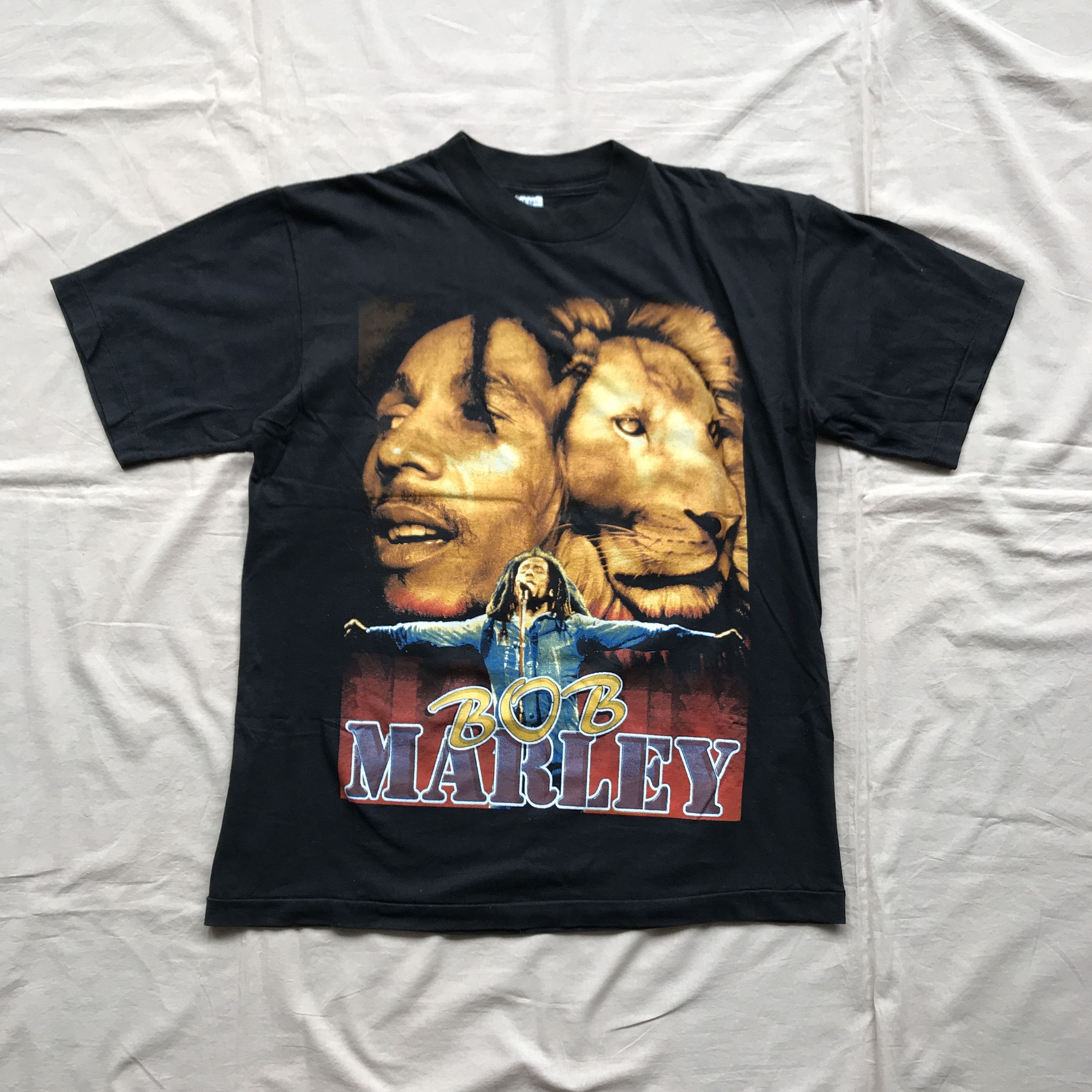Bob Marley Vintage Bay Club Bob Marley Rap Tee T-Shirt Catch A Fire Size US XL / EU 56 / 4 - 2 Thumbnail