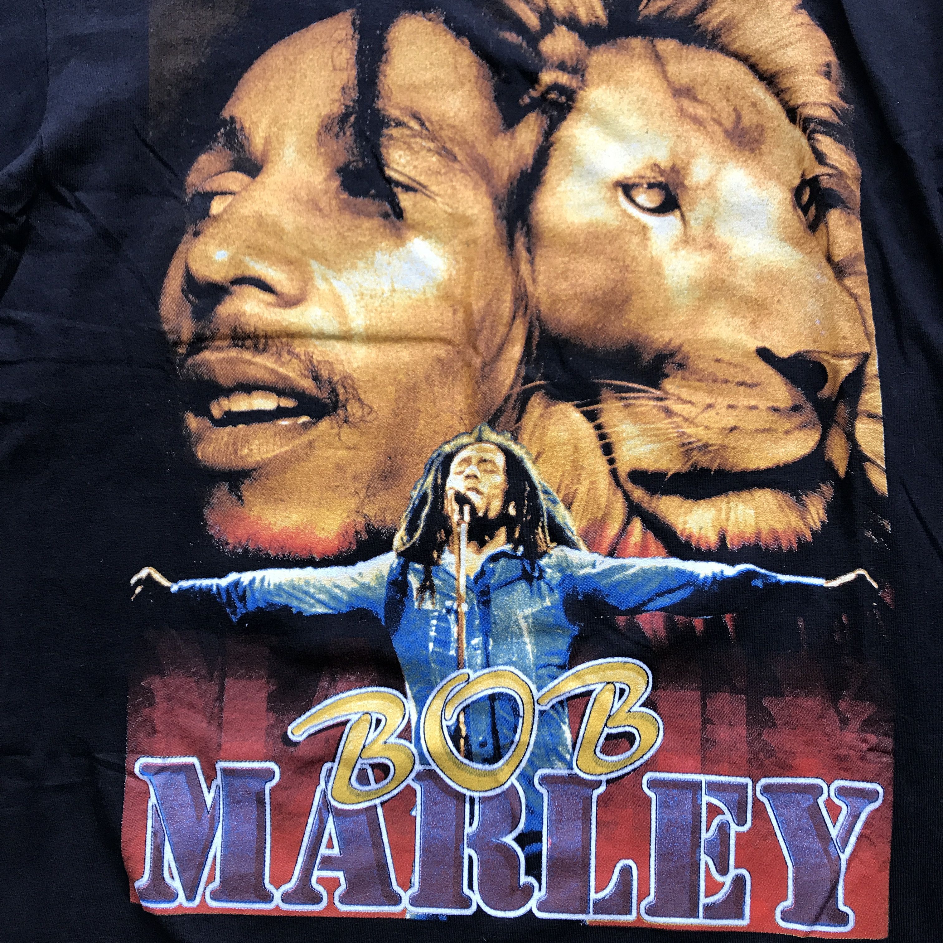 Bob Marley Vintage Bay Club Bob Marley Rap Tee T-Shirt Catch A Fire Size US XL / EU 56 / 4 - 8 Thumbnail