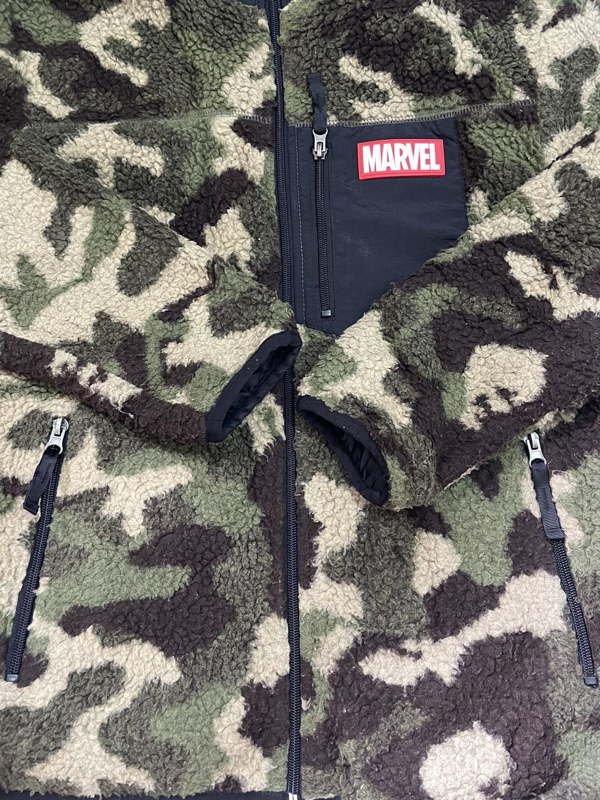 Marvel Comics Vintage Marvel Fleece Zipper Jacket Size US M / EU 48-50 / 2 - 10 Thumbnail