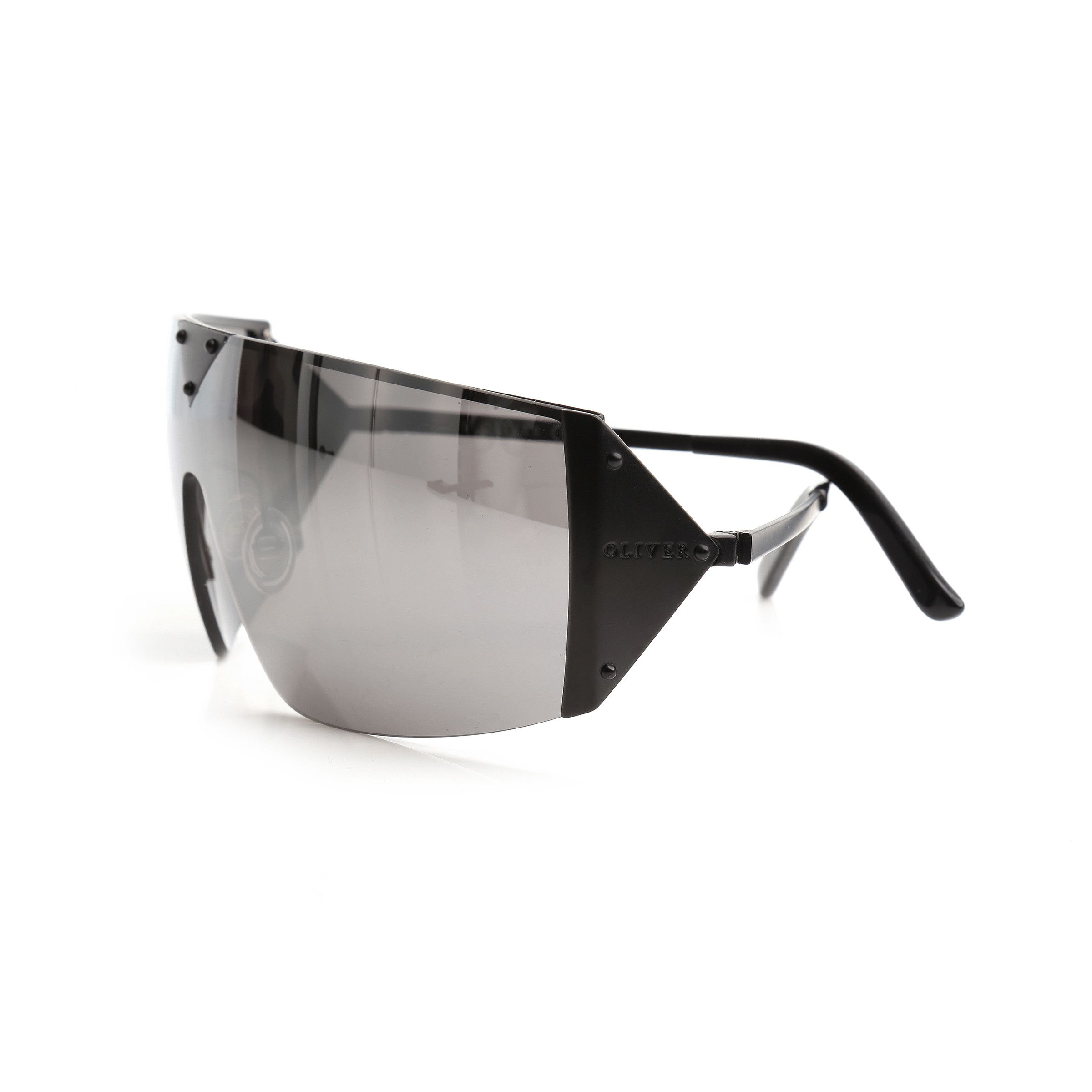 Valentino Oliver by Valentino 00's Black Mask Sunglasses Size ONE SIZE - 3 Thumbnail
