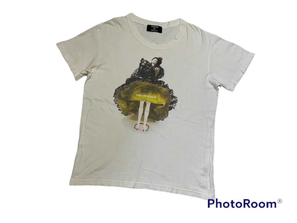CABANE de ZUCCa Vintage Cabane De Zucca Rare T-Shirt Size US L / EU 52-54 / 3 - 1 Thumbnail