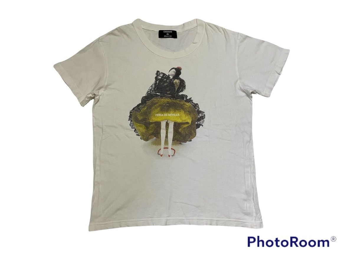 CABANE de ZUCCa Vintage Cabane De Zucca Rare T-Shirt Size US L / EU 52-54 / 3 - 2 Thumbnail