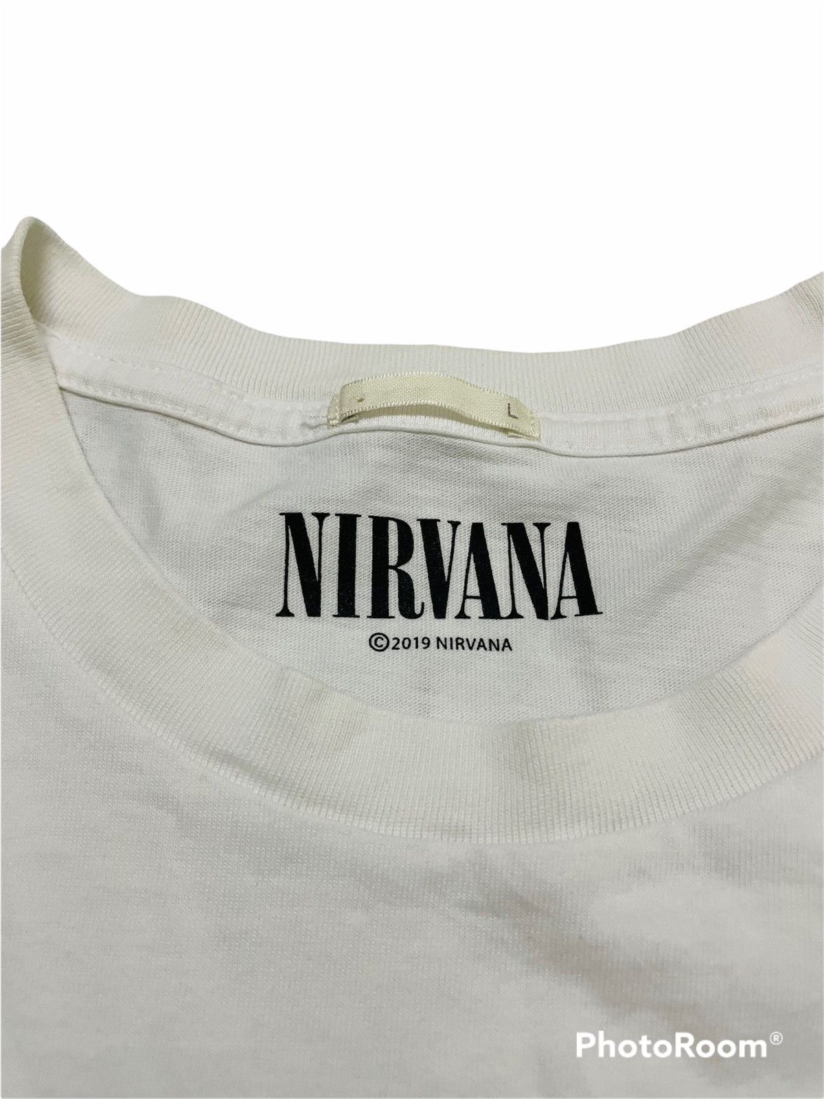 Band Tees × Nirvana × Vintage 🔥BEST OFFER🔥Nirvana SpellOut Crack Design Size US L / EU 52-54 / 3 - 2 Thumbnail