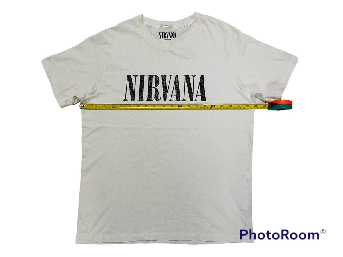 Band Tees × Nirvana × Vintage 🔥BEST OFFER🔥Nirvana SpellOut Crack Design Size US L / EU 52-54 / 3 - 3 Thumbnail