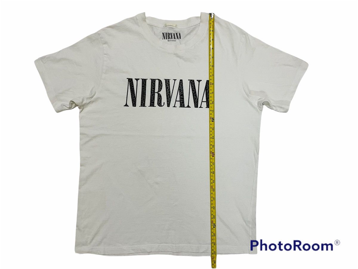 Band Tees × Nirvana × Vintage 🔥BEST OFFER🔥Nirvana SpellOut Crack Design Size US L / EU 52-54 / 3 - 4 Thumbnail