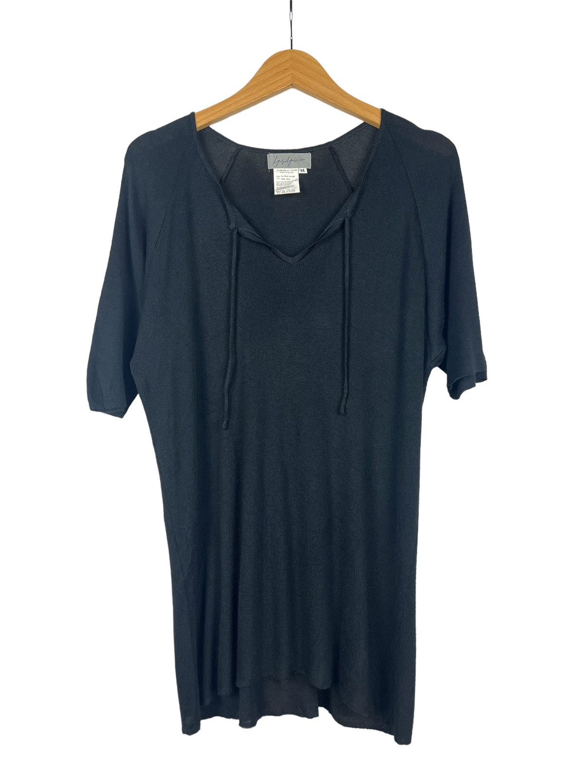 Yohji Yamamoto Vintage Yohji Yamamoto SS91 Rayon Neck String Tops Size US M / EU 48-50 / 2 - 1 Thumbnail