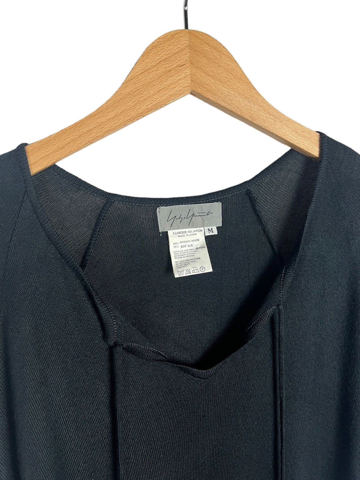 Yohji Yamamoto Vintage Yohji Yamamoto SS91 Rayon Neck String Tops Size US M / EU 48-50 / 2 - 7 Thumbnail