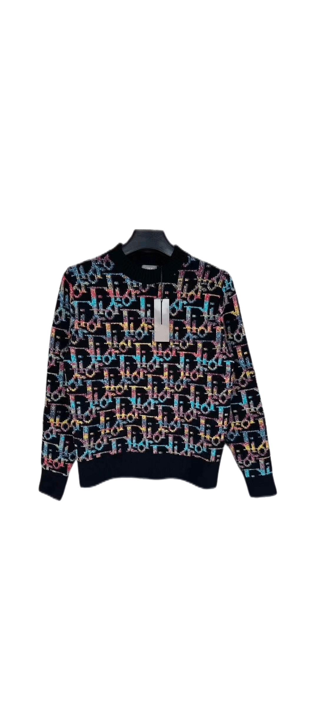 Dior color logo full of printed sweater