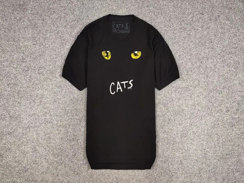 Vintage Vintage Eyes Cats Musical 1981 Black Basic T Shirt Size US XL / EU 56 / 4 - 1 Thumbnail