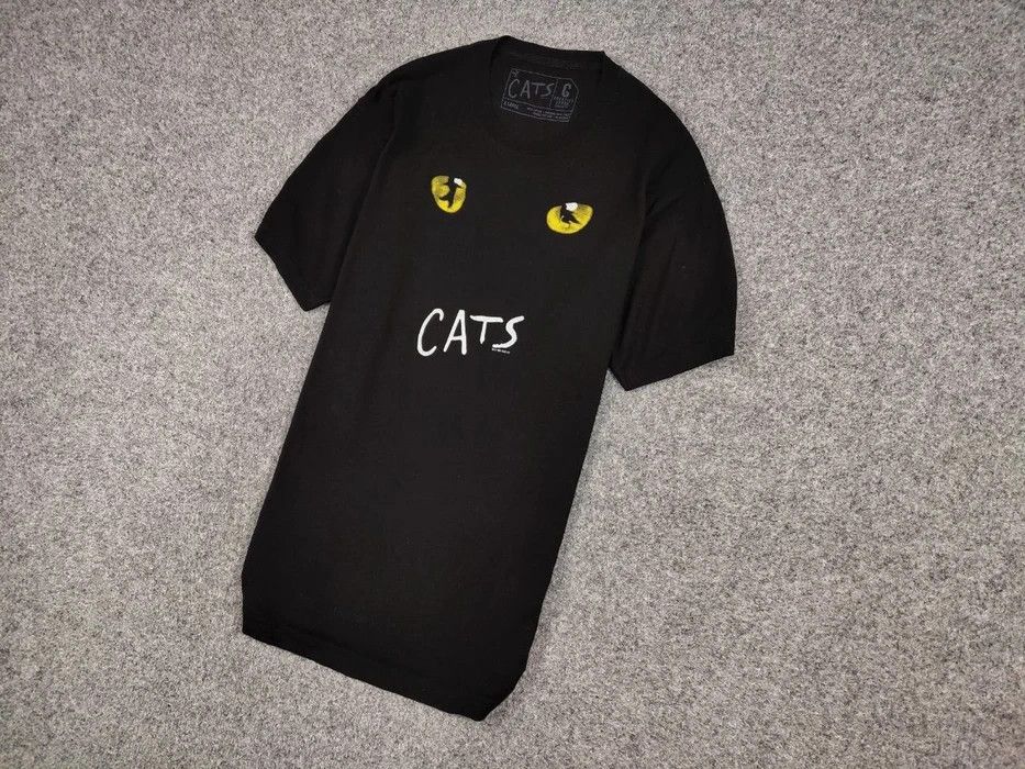 Vintage Vintage Eyes Cats Musical 1981 Black Basic T Shirt Size US XL / EU 56 / 4 - 2 Thumbnail