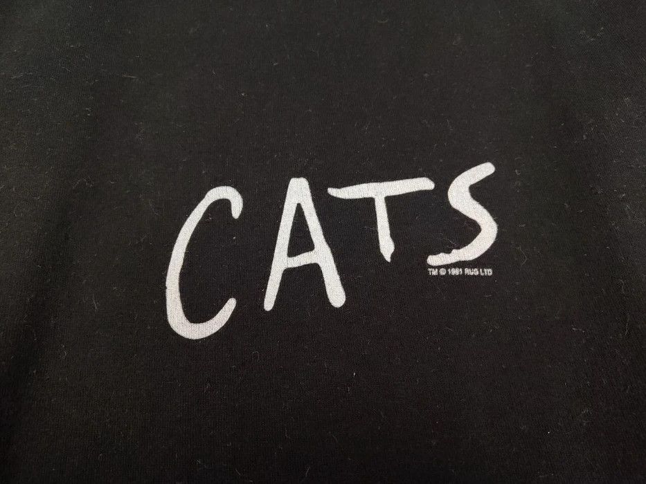 Vintage Vintage Eyes Cats Musical 1981 Black Basic T Shirt Size US XL / EU 56 / 4 - 8 Thumbnail