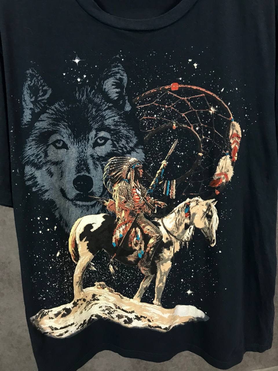 Other × Vintage Indians Wolf animal vintage other tee Size US XL / EU 56 / 4 - 3 Thumbnail