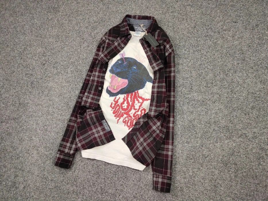 Flannel Vintage Flannel Shirt Travis Scott Style Size US M / EU 48-50 / 2 - 2 Thumbnail