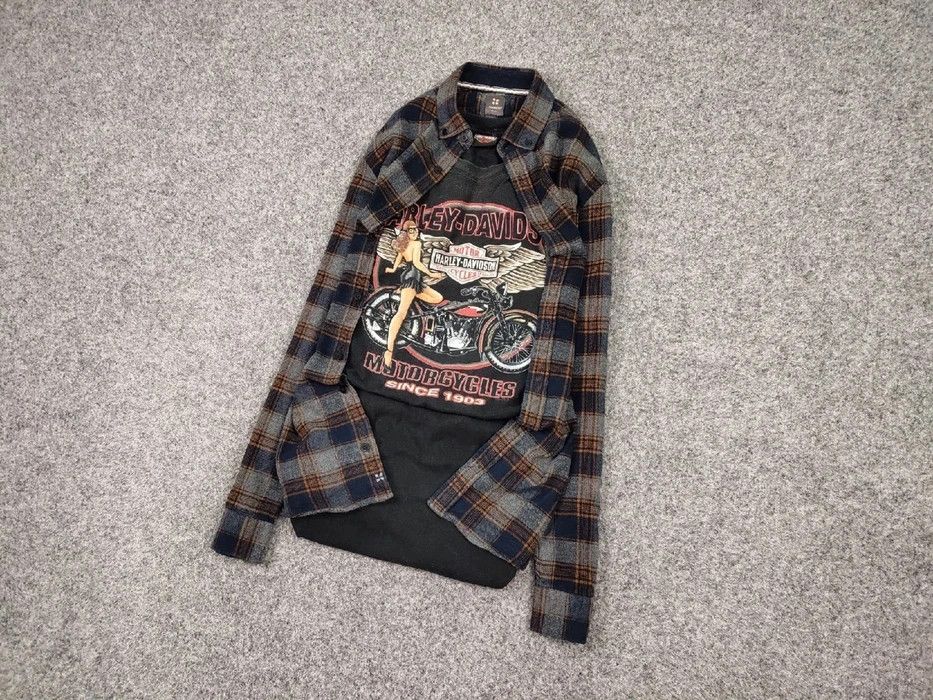 Flannel Vintage Flannel Shirt Travis Scott Style Streetwear Hype Size US M / EU 48-50 / 2 - 2 Thumbnail