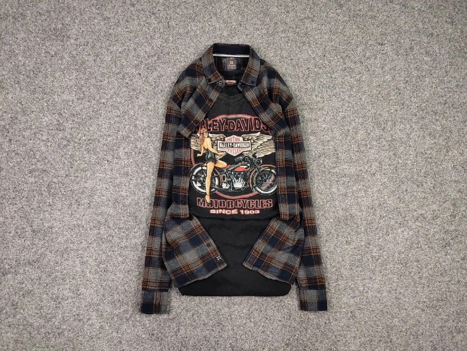 Flannel Vintage Flannel Shirt Travis Scott Style Streetwear Hype Size US M / EU 48-50 / 2 - 1 Thumbnail