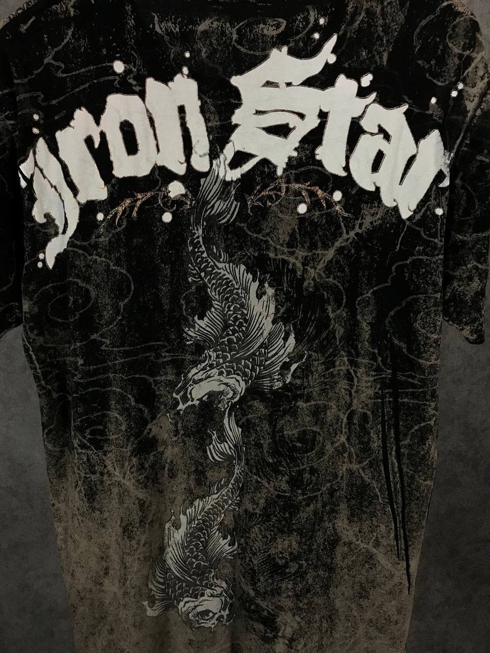 Affliction Iron Star skull Affliction style overprinted rock tee Size US L / EU 52-54 / 3 - 6 Thumbnail