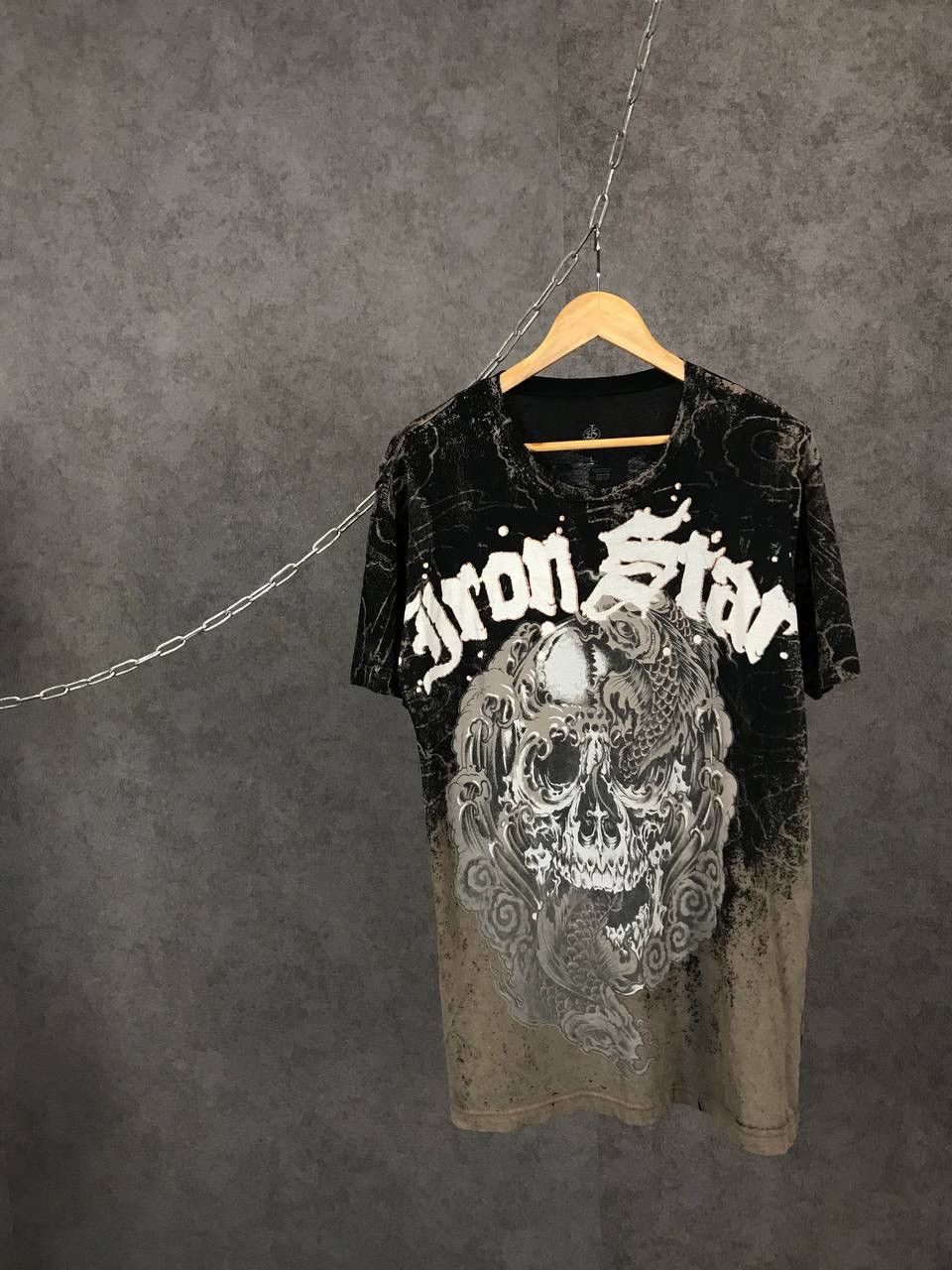 Affliction Iron Star skull Affliction style overprinted rock tee Size US L / EU 52-54 / 3 - 1 Thumbnail