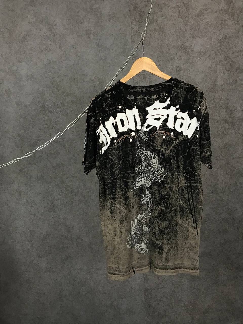 Affliction Iron Star skull Affliction style overprinted rock tee Size US L / EU 52-54 / 3 - 2 Thumbnail
