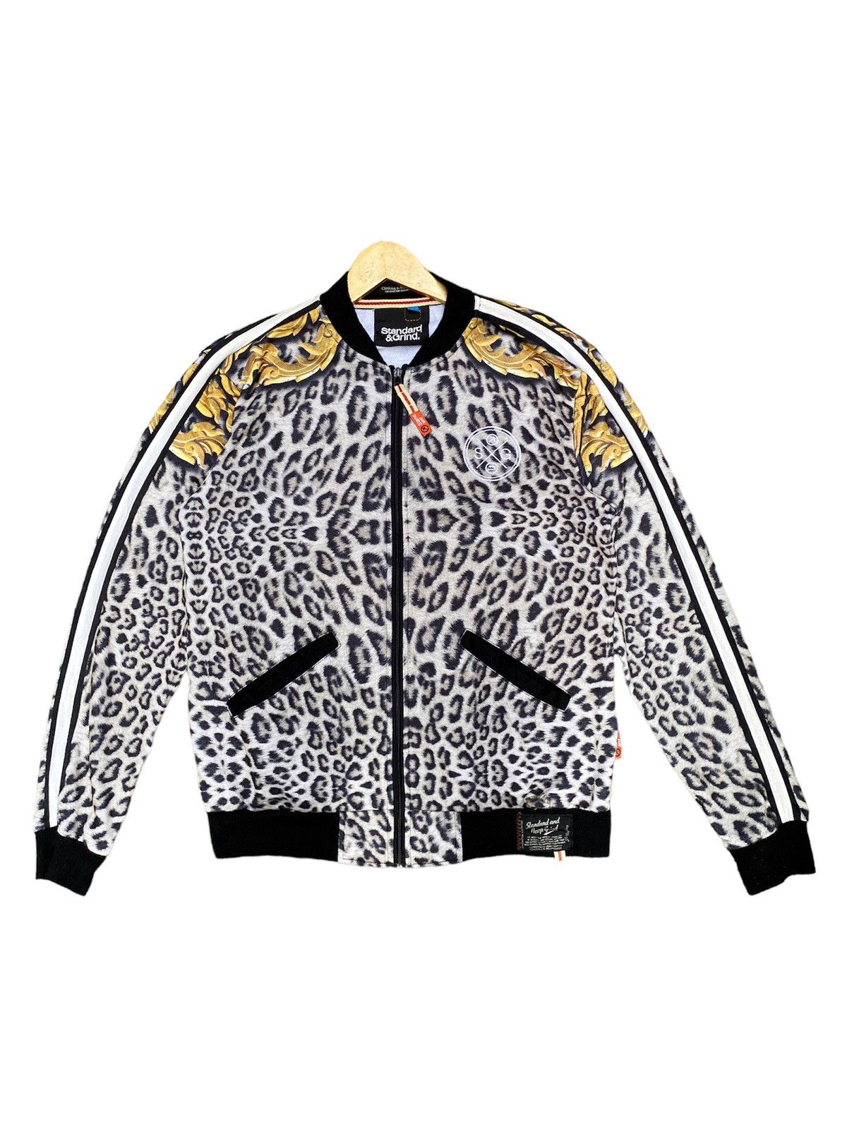Hysteric Glamour Japanese Brand Leopard Print Track Jacket Jeremy Scott Style Size US XL / EU 56 / 4 - 1 Thumbnail