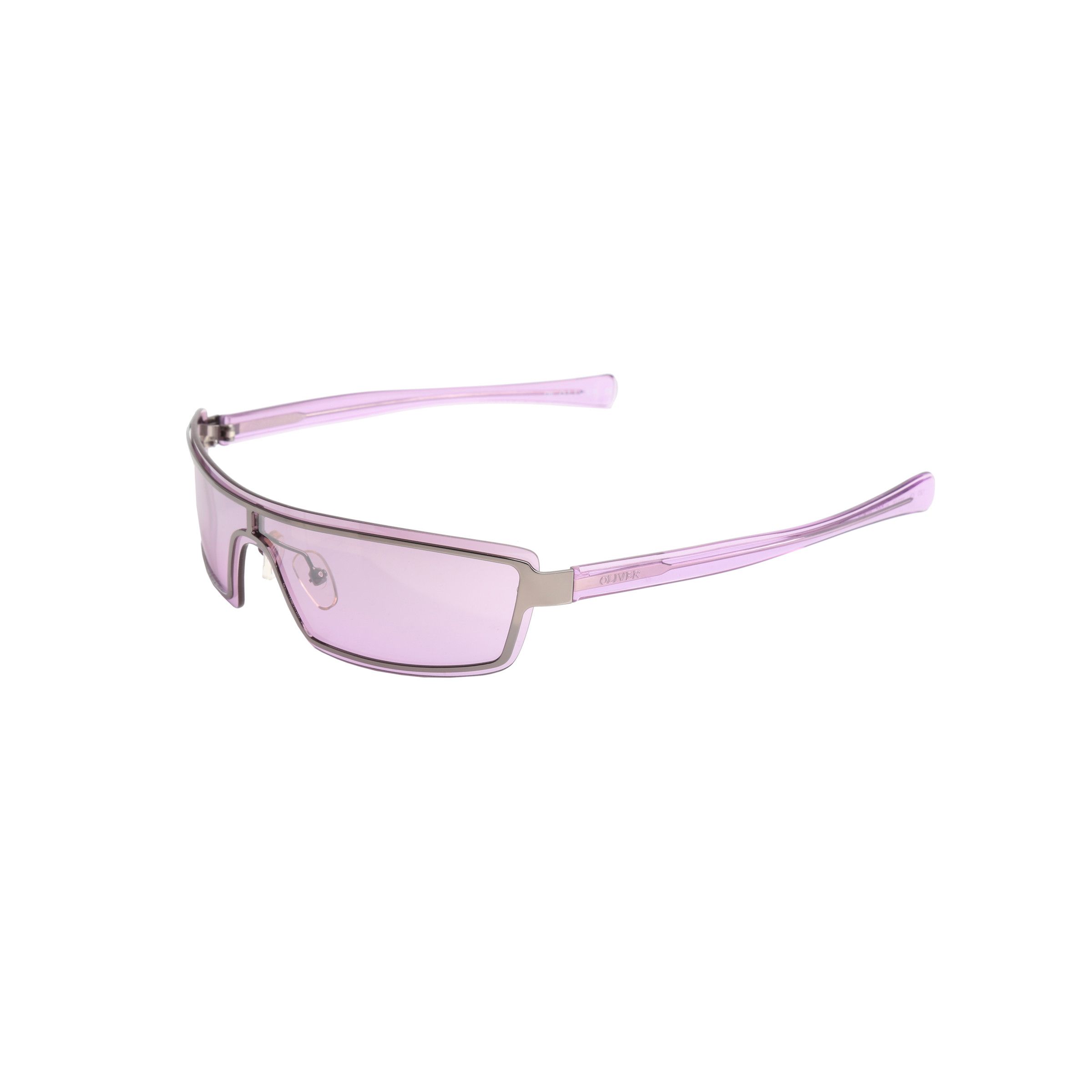 Valentino × Vintage Oliver by Valentino 90's Purple Rectangular Frame Sunglasses Size ONE SIZE - 2 Thumbnail