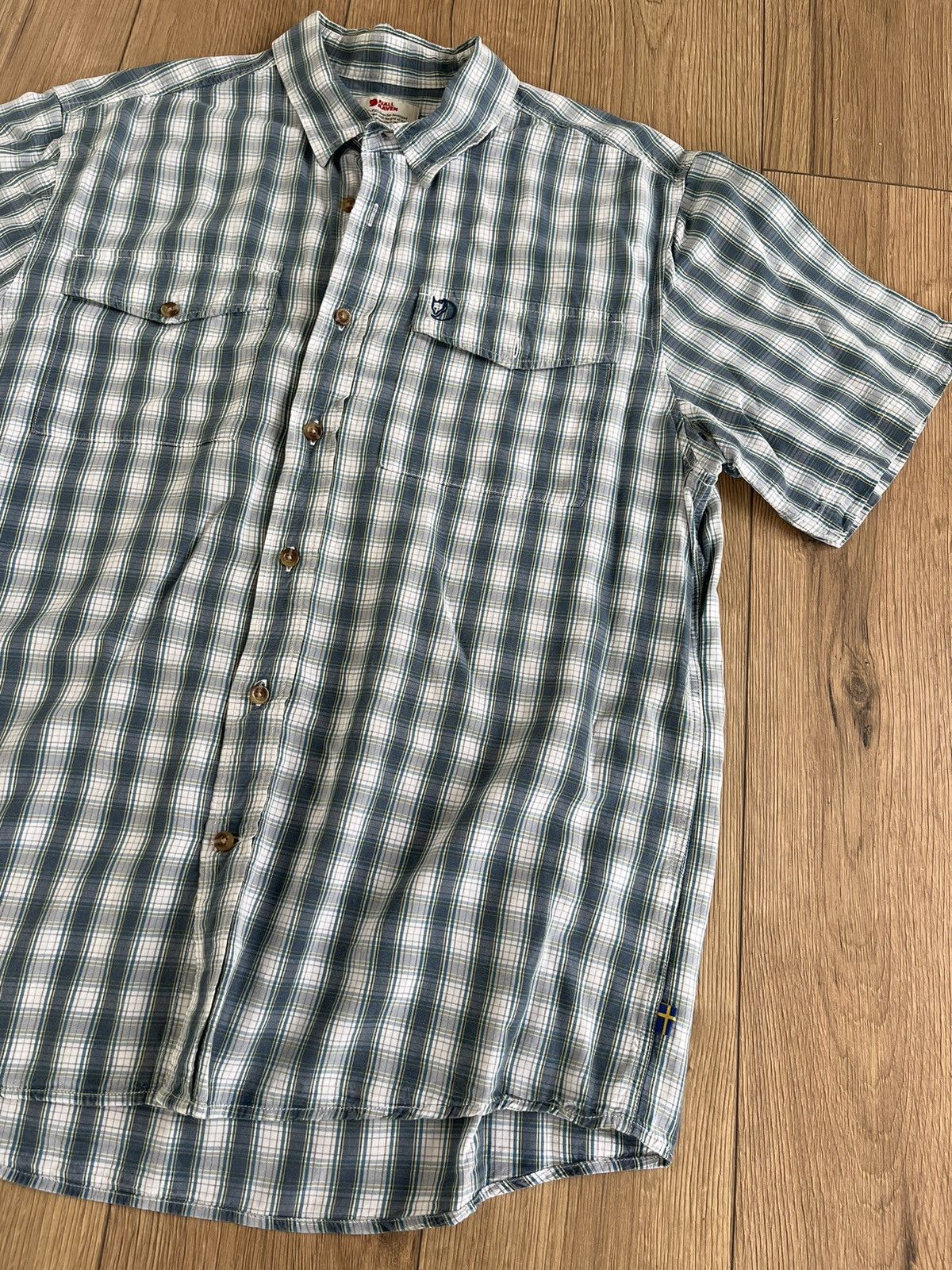 Fjallraven Fjallraven Ovik Short Sleeve Checked Shirt Size US XL / EU 56 / 4 - 2 Thumbnail