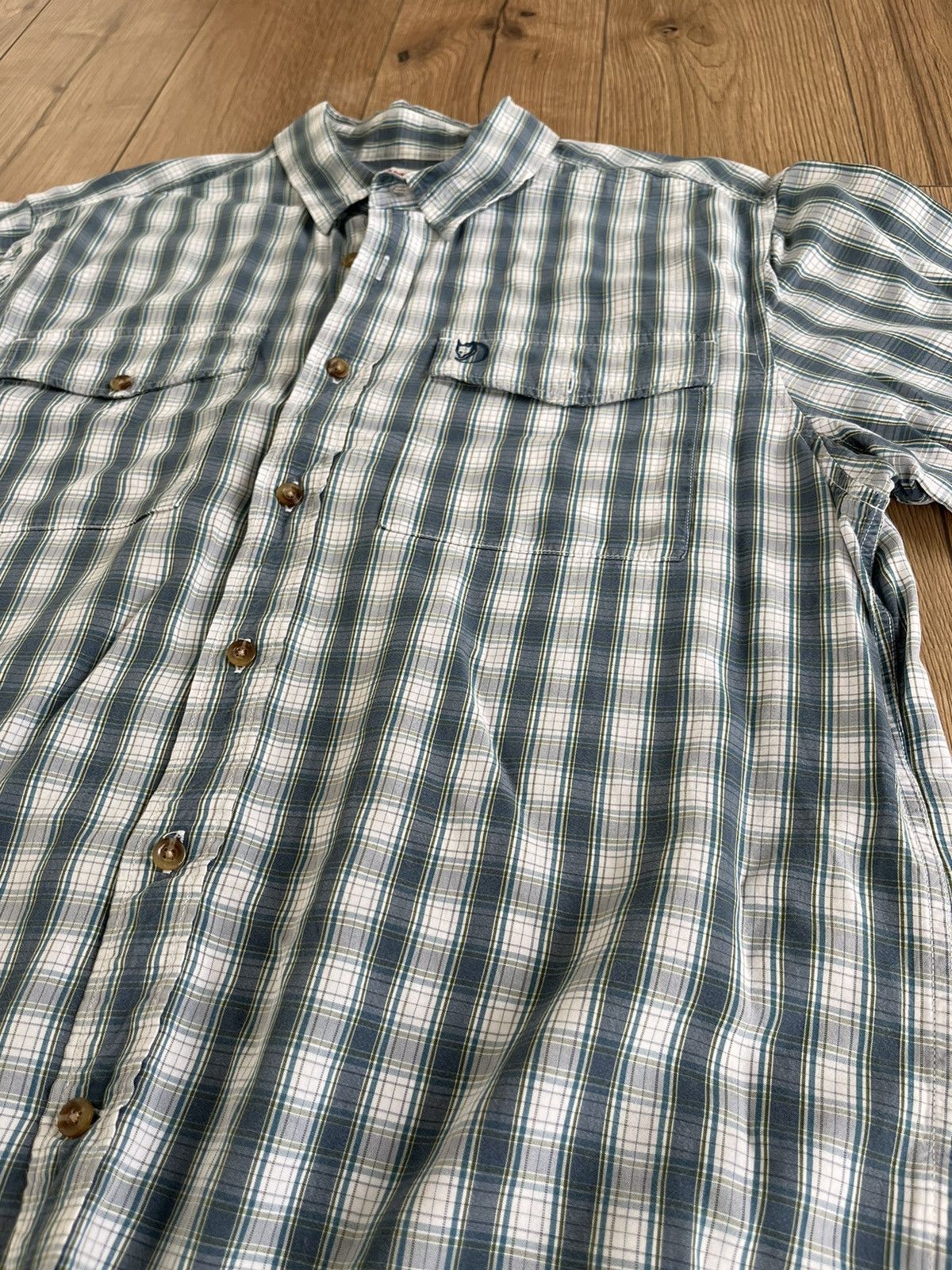 Fjallraven Fjallraven Ovik Short Sleeve Checked Shirt Size US XL / EU 56 / 4 - 4 Thumbnail