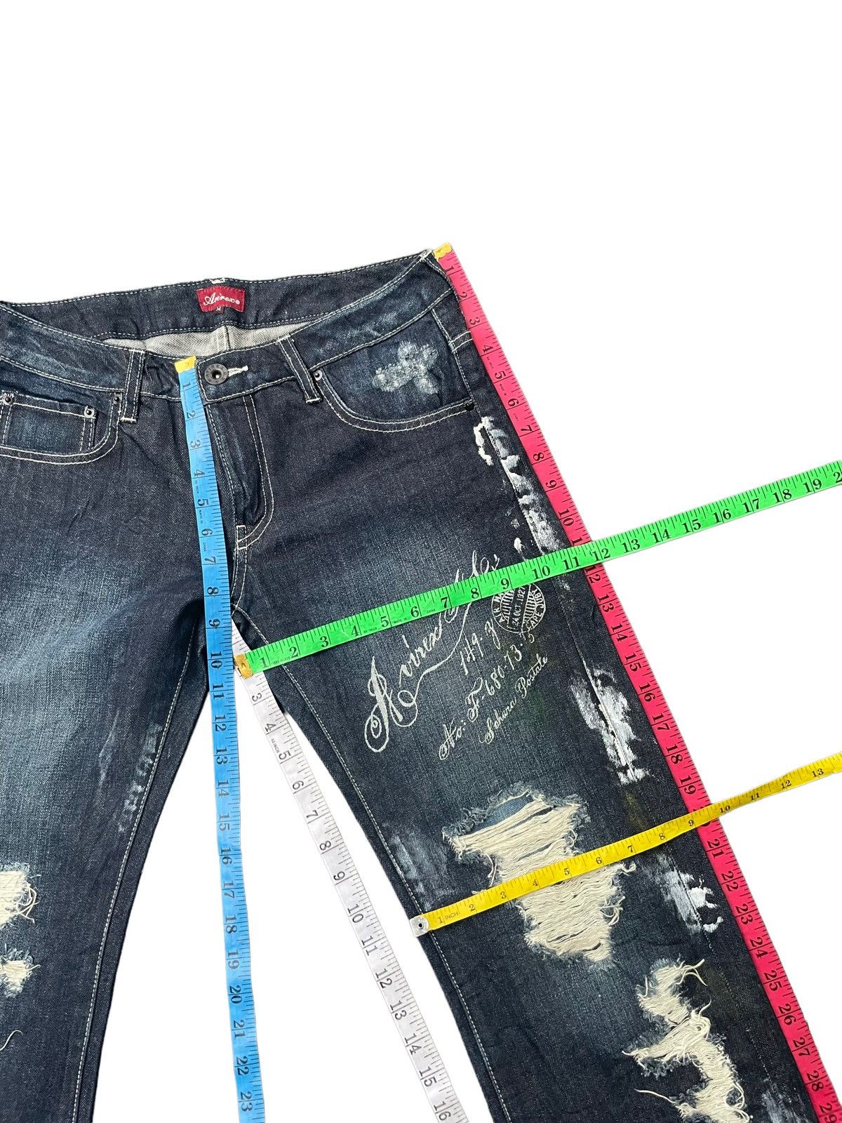 Avirex Avirex Distresed Denim Size US 31 - 18 Thumbnail