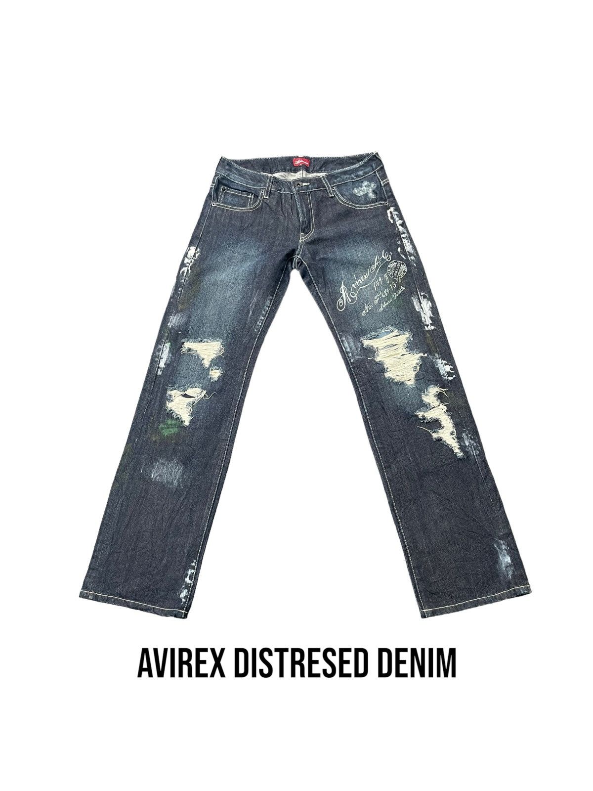 Avirex Avirex Distresed Denim Size US 31 - 1 Thumbnail