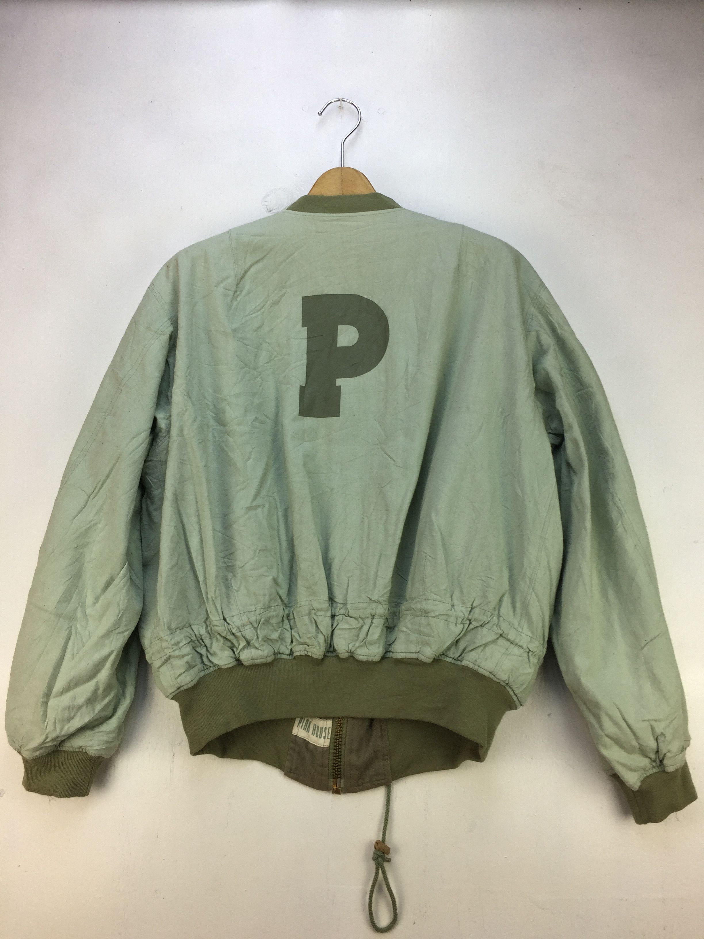 Karl Helmut VINTAGE PINK HOUSE SPELL OUT RIVERSIBLE BOMBER JACKET Size US L / EU 52-54 / 3 - 2 Thumbnail