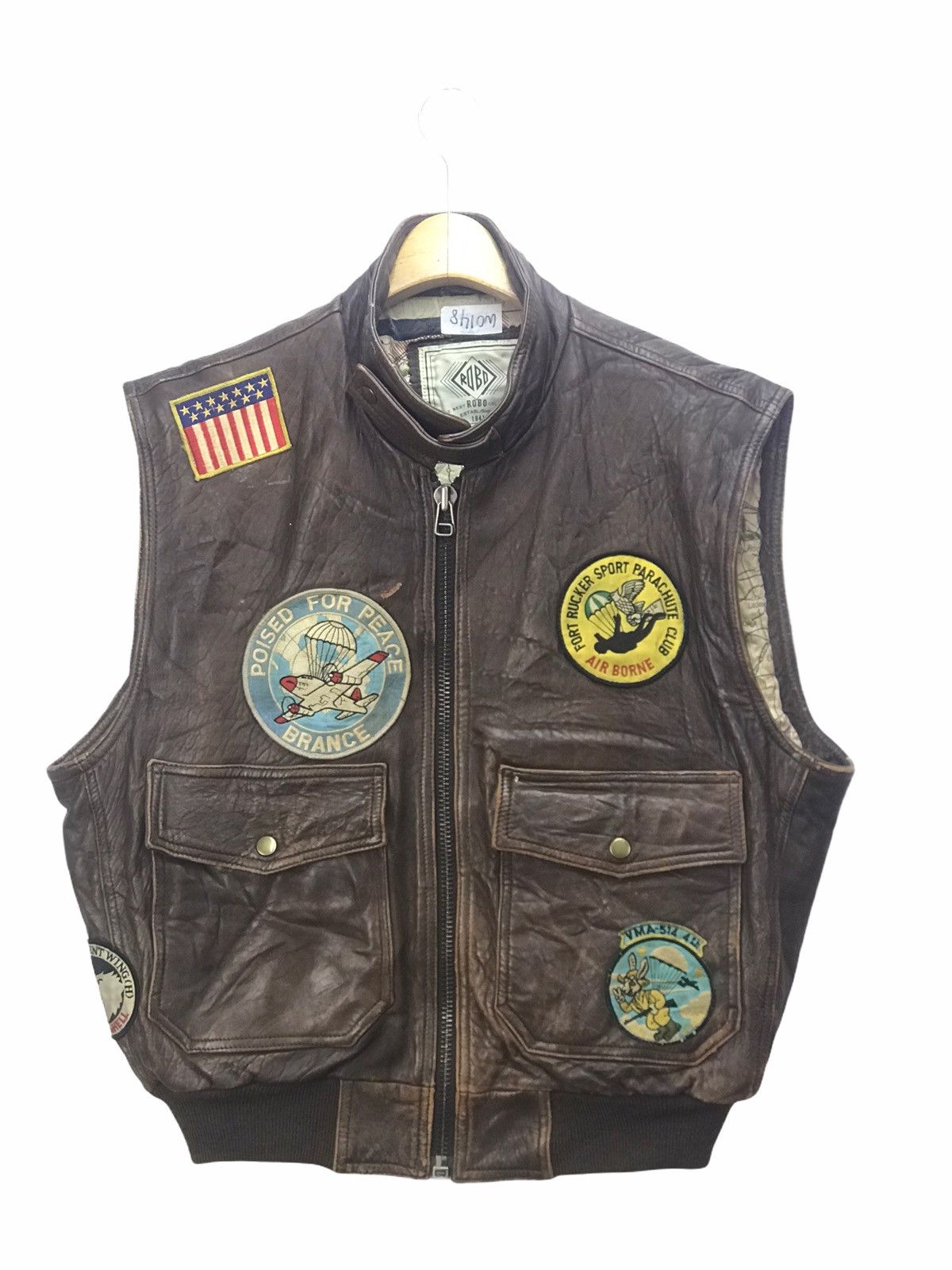 Vintage Vintage Robo Bomber Leather Vest Size US L / EU 52-54 / 3 - 1 Thumbnail