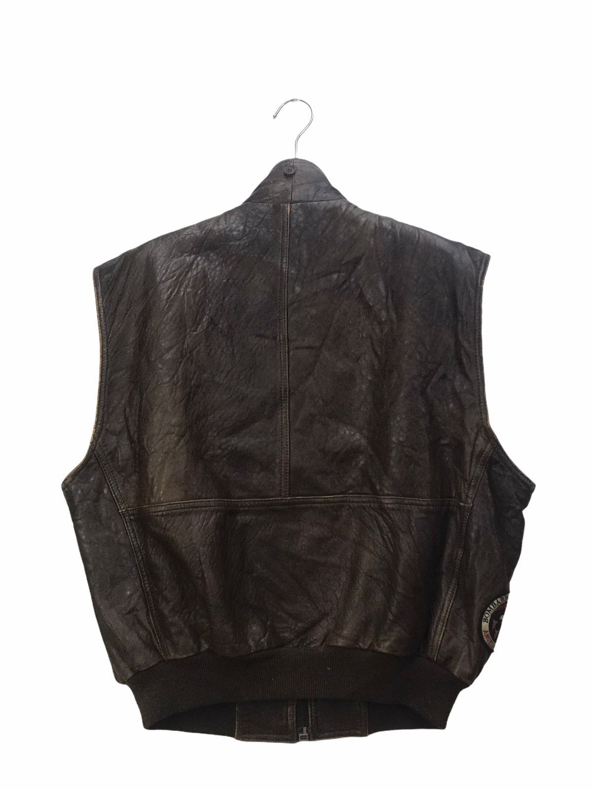 Vintage Vintage Robo Bomber Leather Vest Size US L / EU 52-54 / 3 - 3 Thumbnail