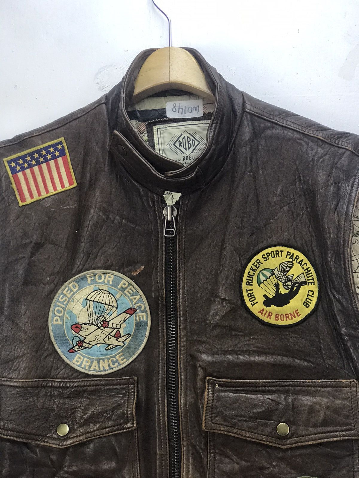 Vintage Vintage Robo Bomber Leather Vest Size US L / EU 52-54 / 3 - 9 Thumbnail