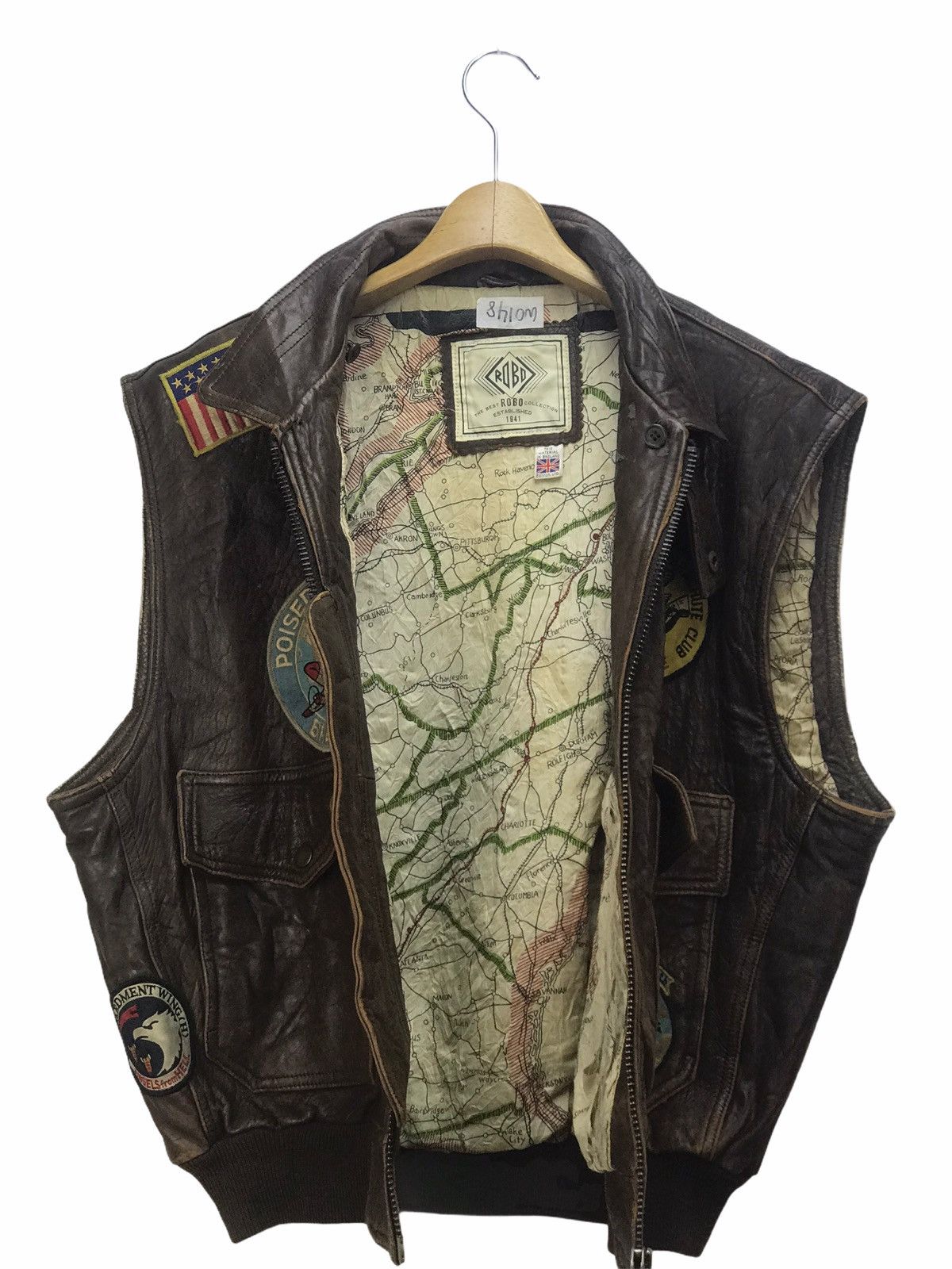 Vintage Vintage Robo Bomber Leather Vest Size US L / EU 52-54 / 3 - 2 Thumbnail