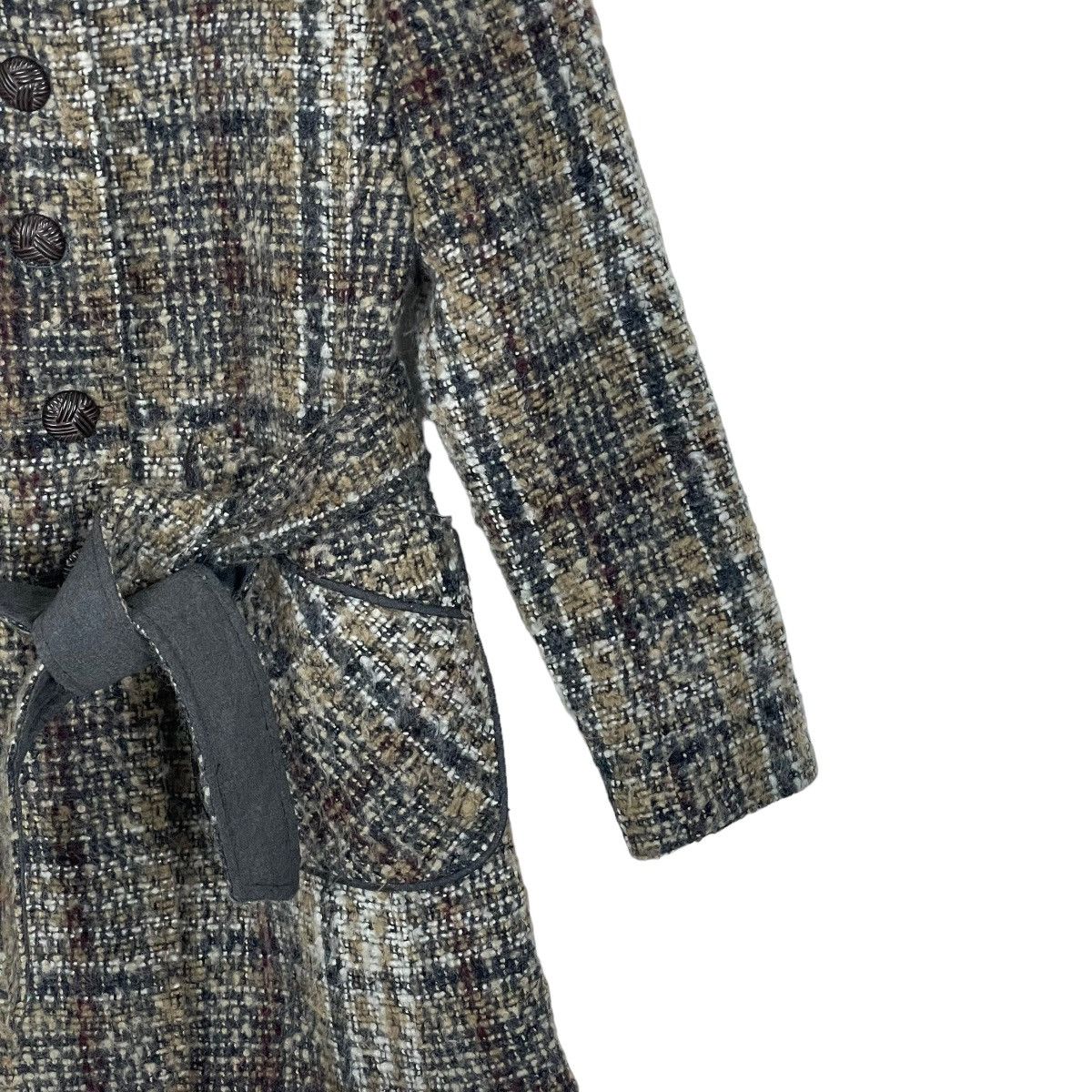 DKNY DKNY Belted Plaid Walker Coat Size XS / US 0-2 / IT 36-38 - 5 Thumbnail