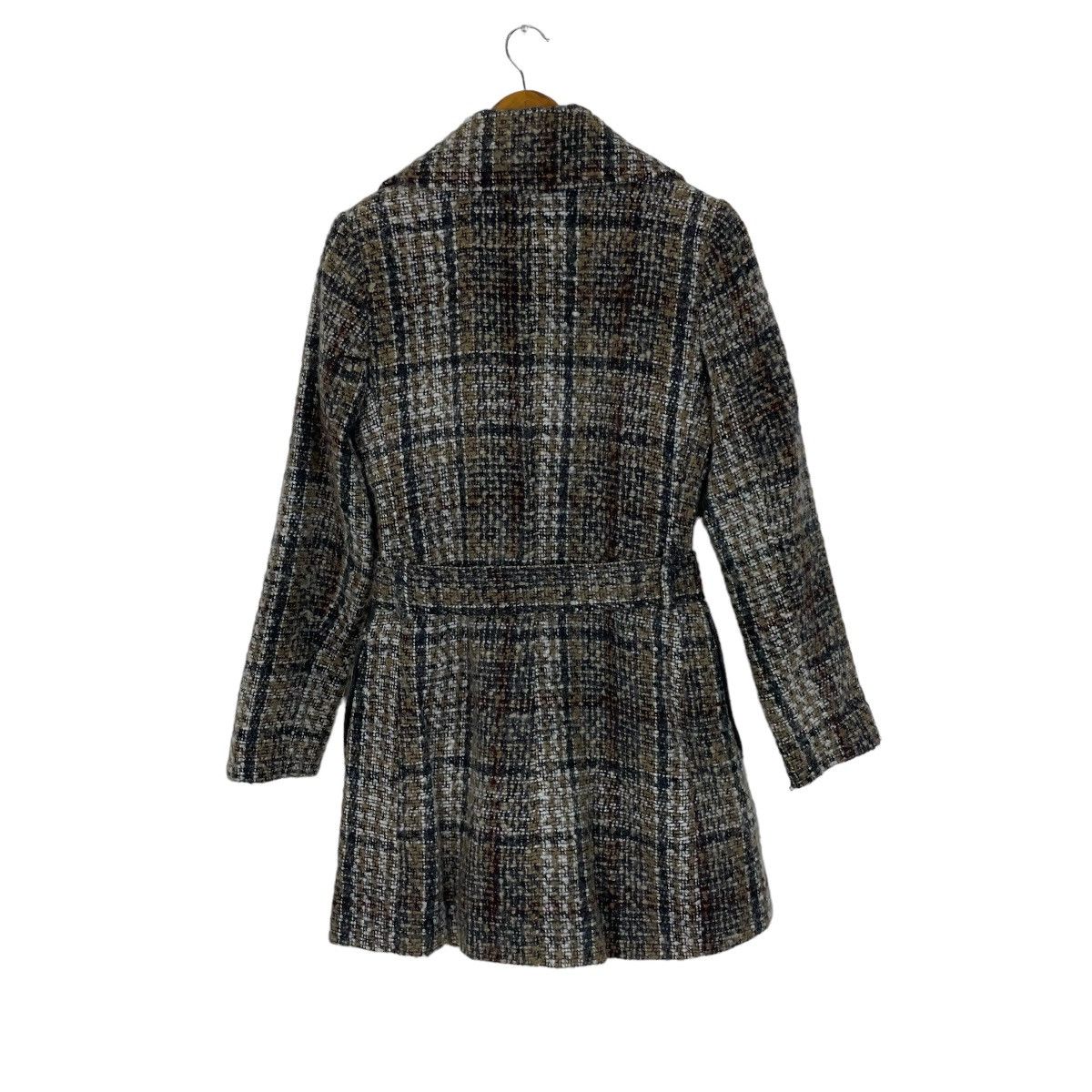 DKNY DKNY Belted Plaid Walker Coat Size XS / US 0-2 / IT 36-38 - 11 Thumbnail