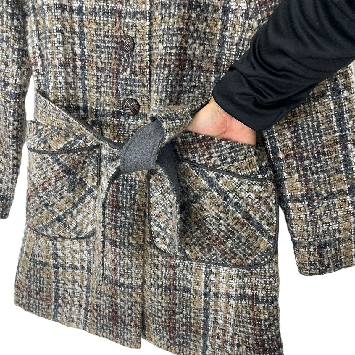 DKNY DKNY Belted Plaid Walker Coat Size XS / US 0-2 / IT 36-38 - 8 Thumbnail