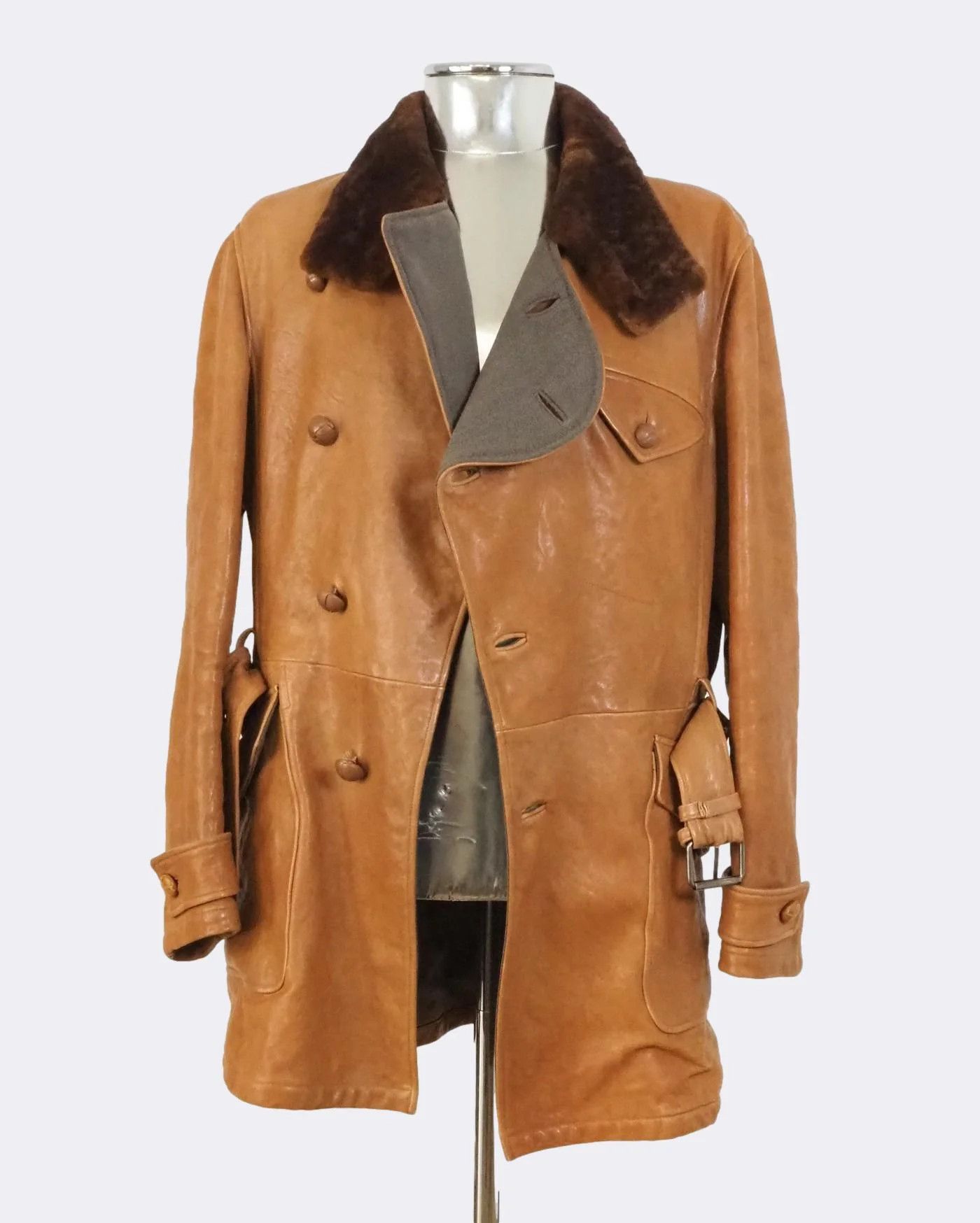 ジャケット・アウター 2000s ARMANI leather trench coat 2000s Armani Old Wine Leather Trench Coat – Dolce Vita Hub