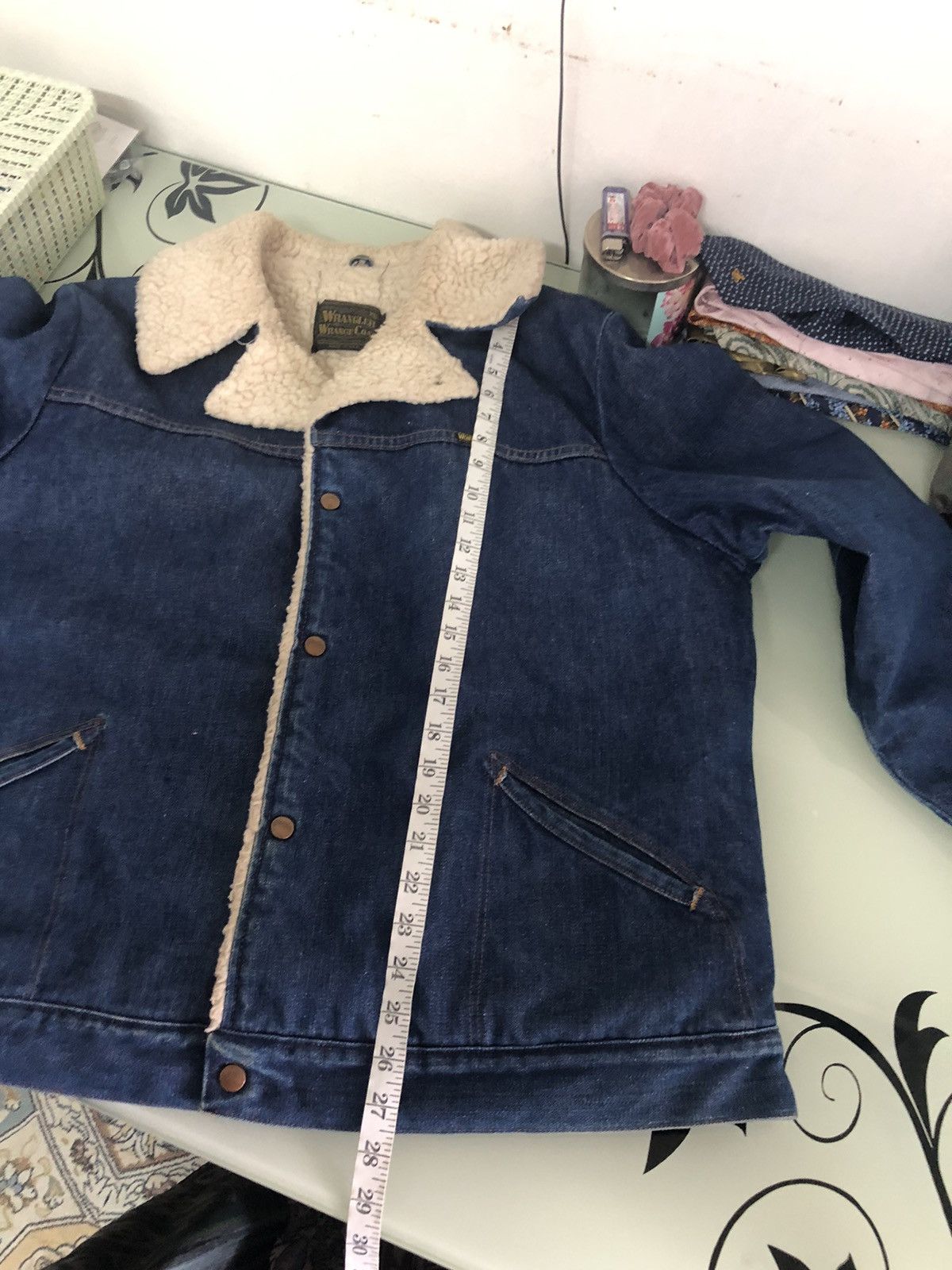 Vintage Vintage 90s Wrangler Denim Sherpa Jacket Winter Size US XL / EU 56 / 4 - 19 Thumbnail